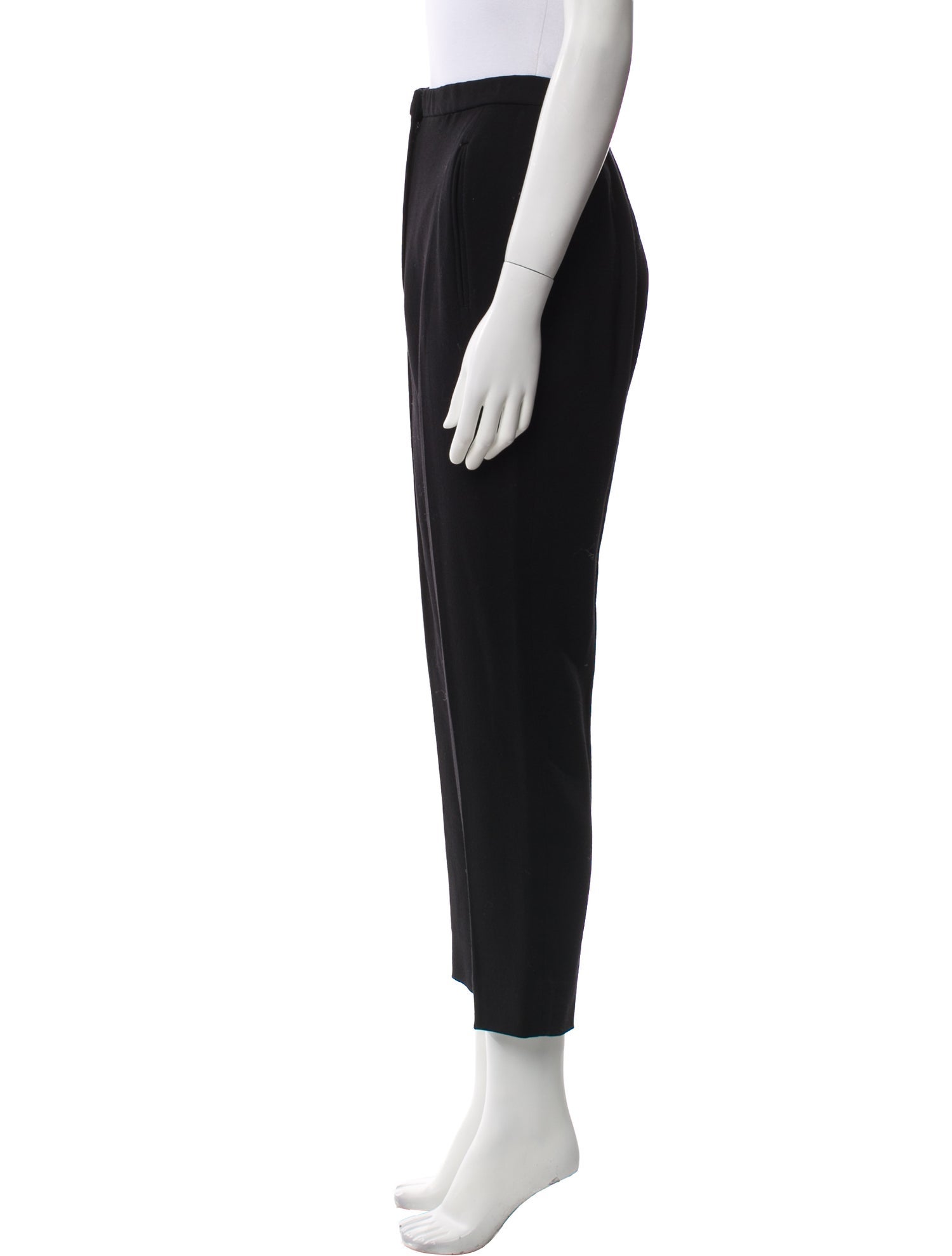 Donna Karan Wool Straight Leg Pants