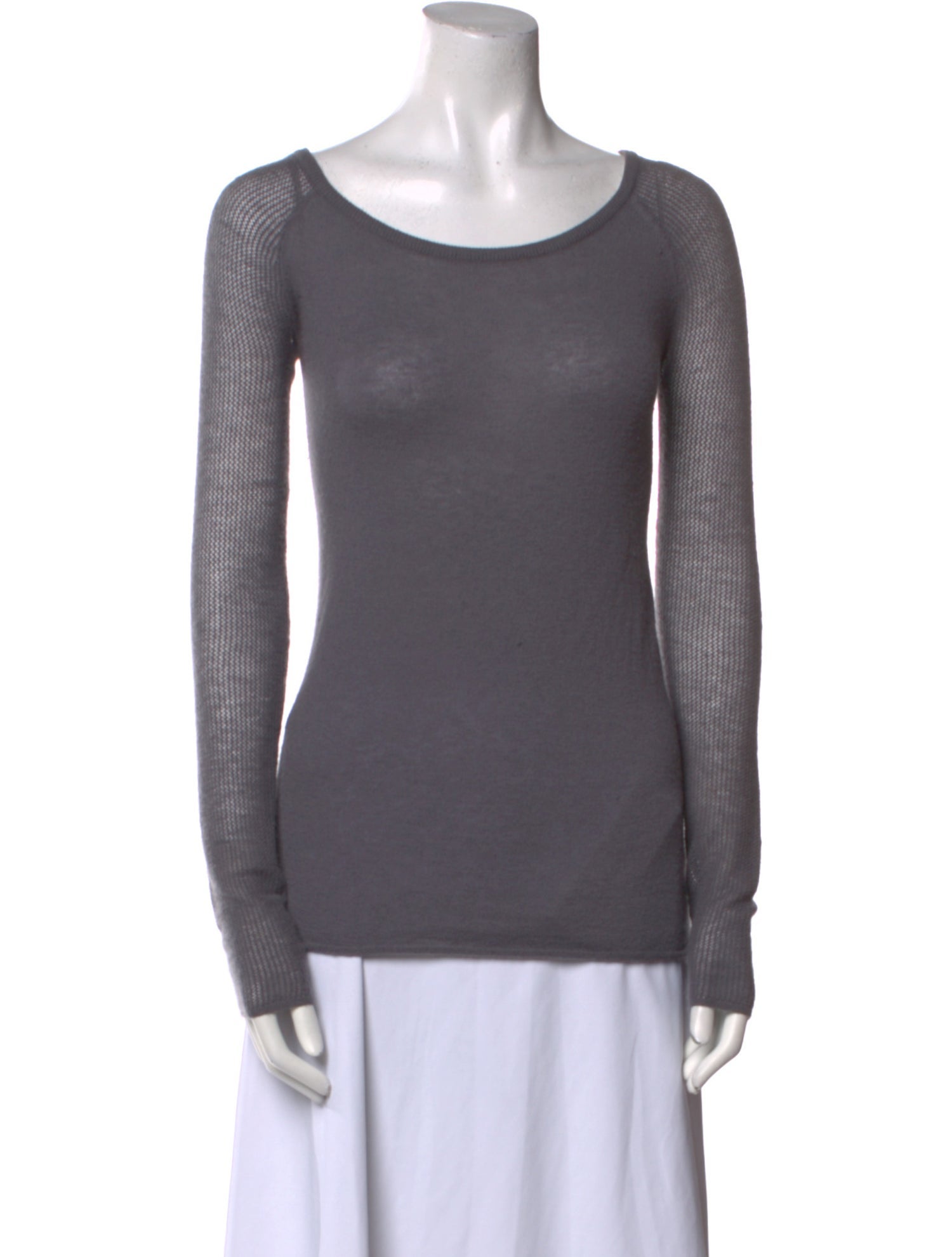 Donna Karan Cashmere Scoop Neck Sweater