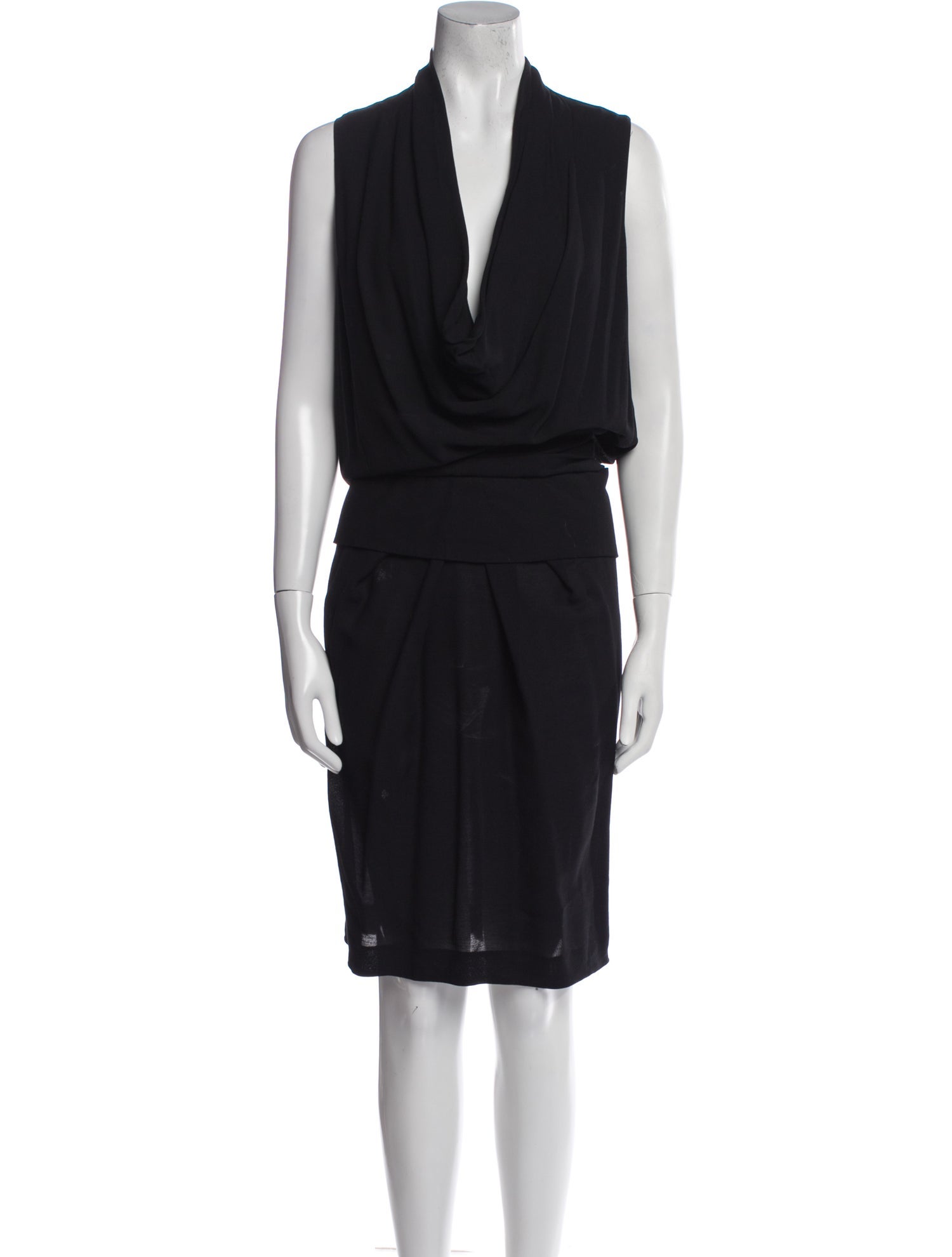 Donna Karan Silk Midi Length Dress