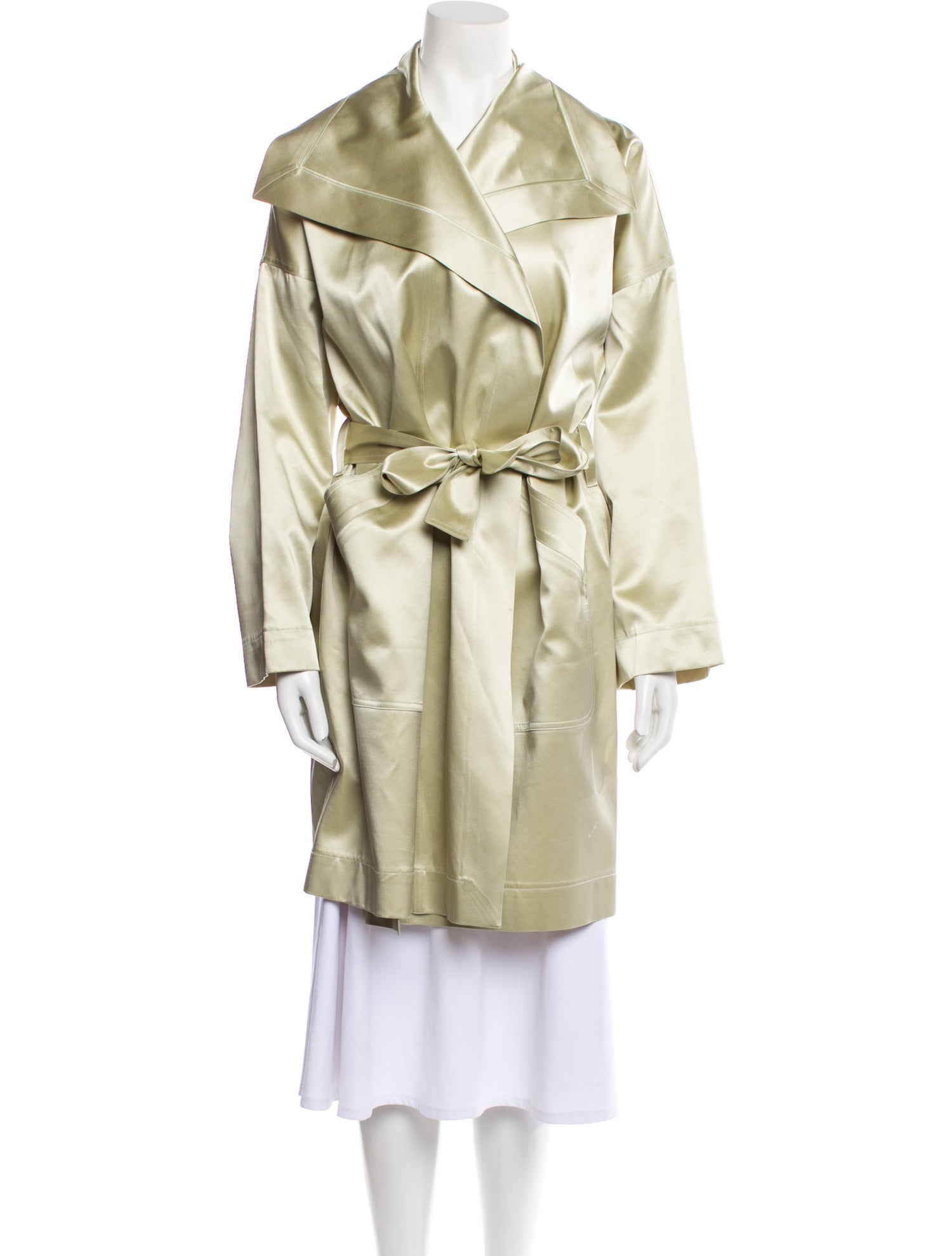 Donna Karan Silk Trench Coat