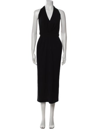 Donna Karan Wool Long Dress