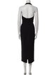 Donna Karan Wool Long Dress