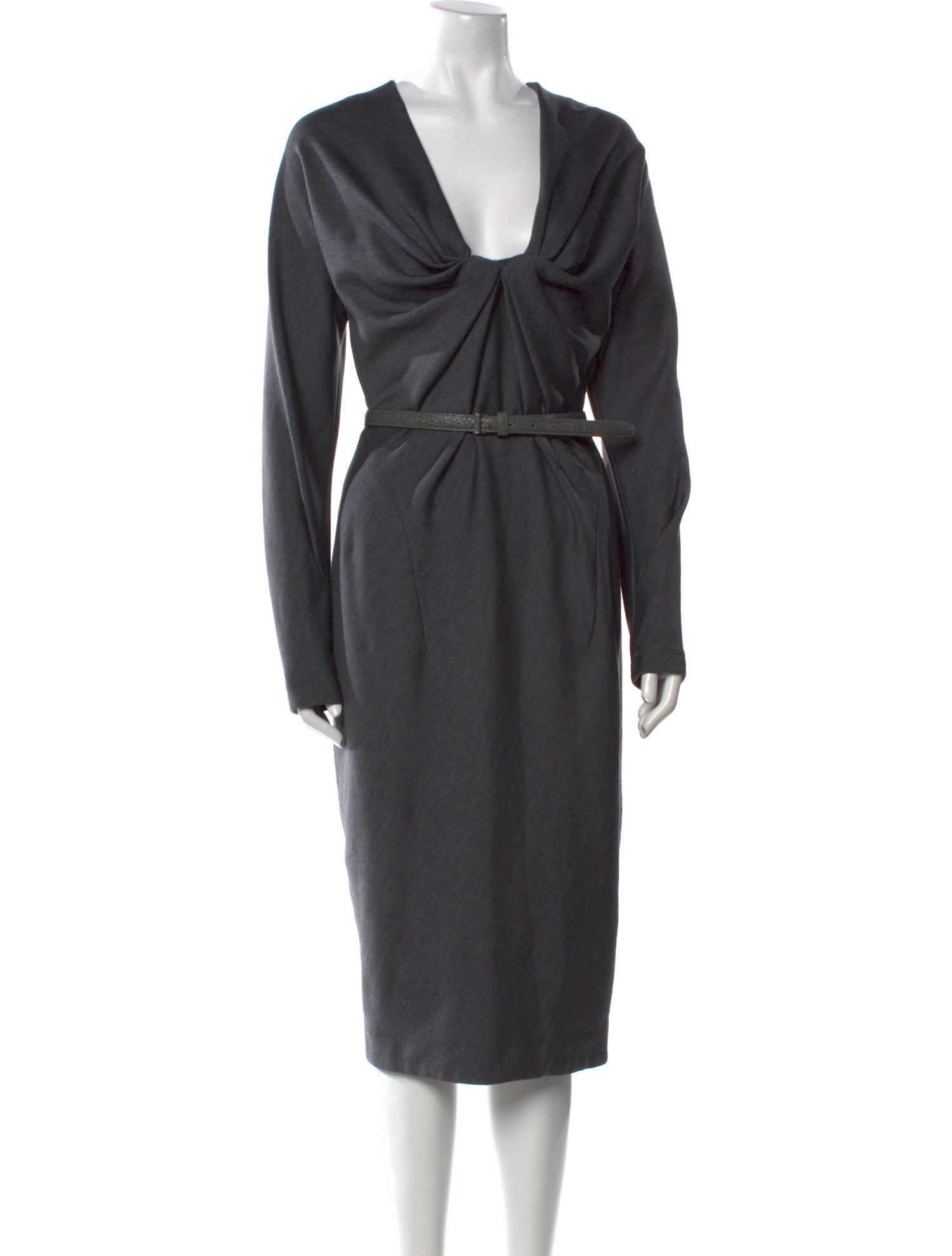 Donna Karan Wool Knee-Length Dress