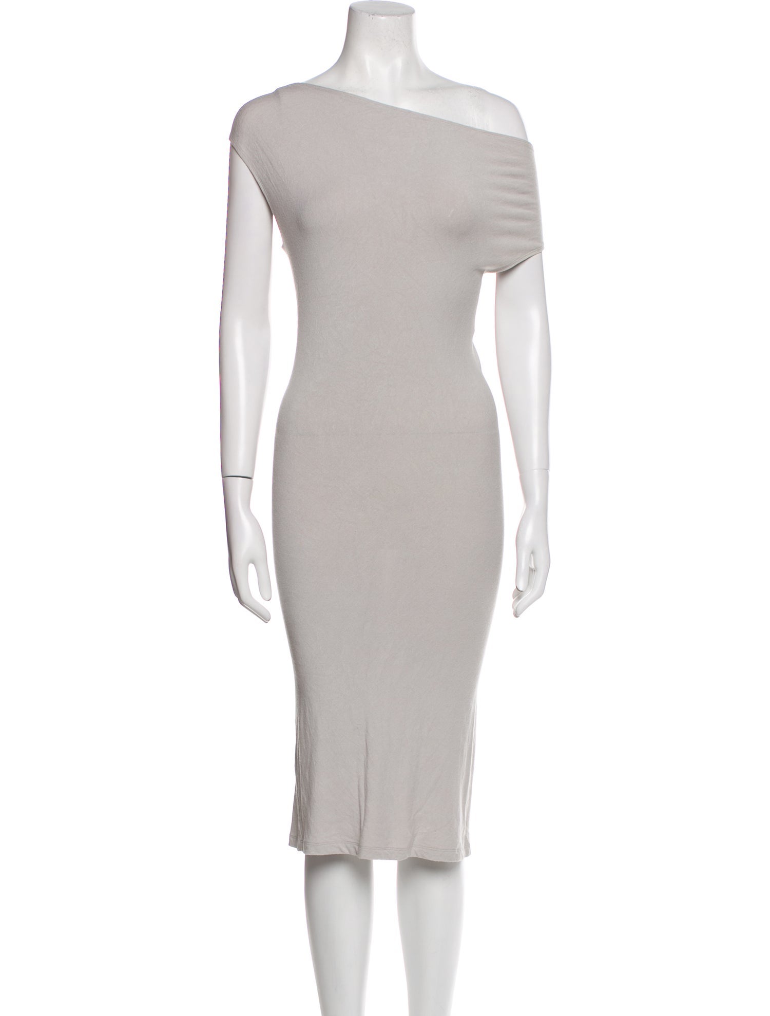 Donna Karan One-Shoulder Knee-Length Dress