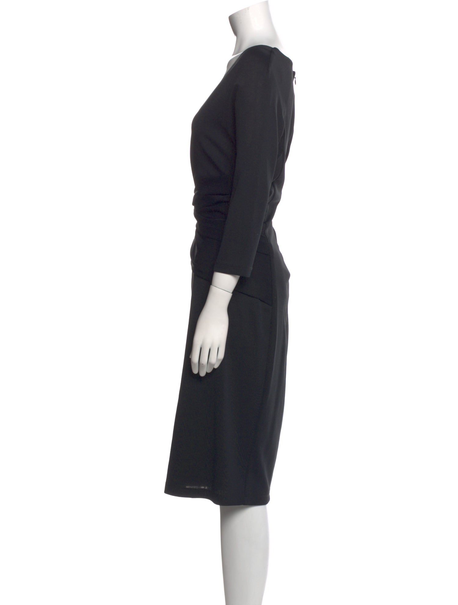 Donna Karan V-Neck Knee-Length Dress