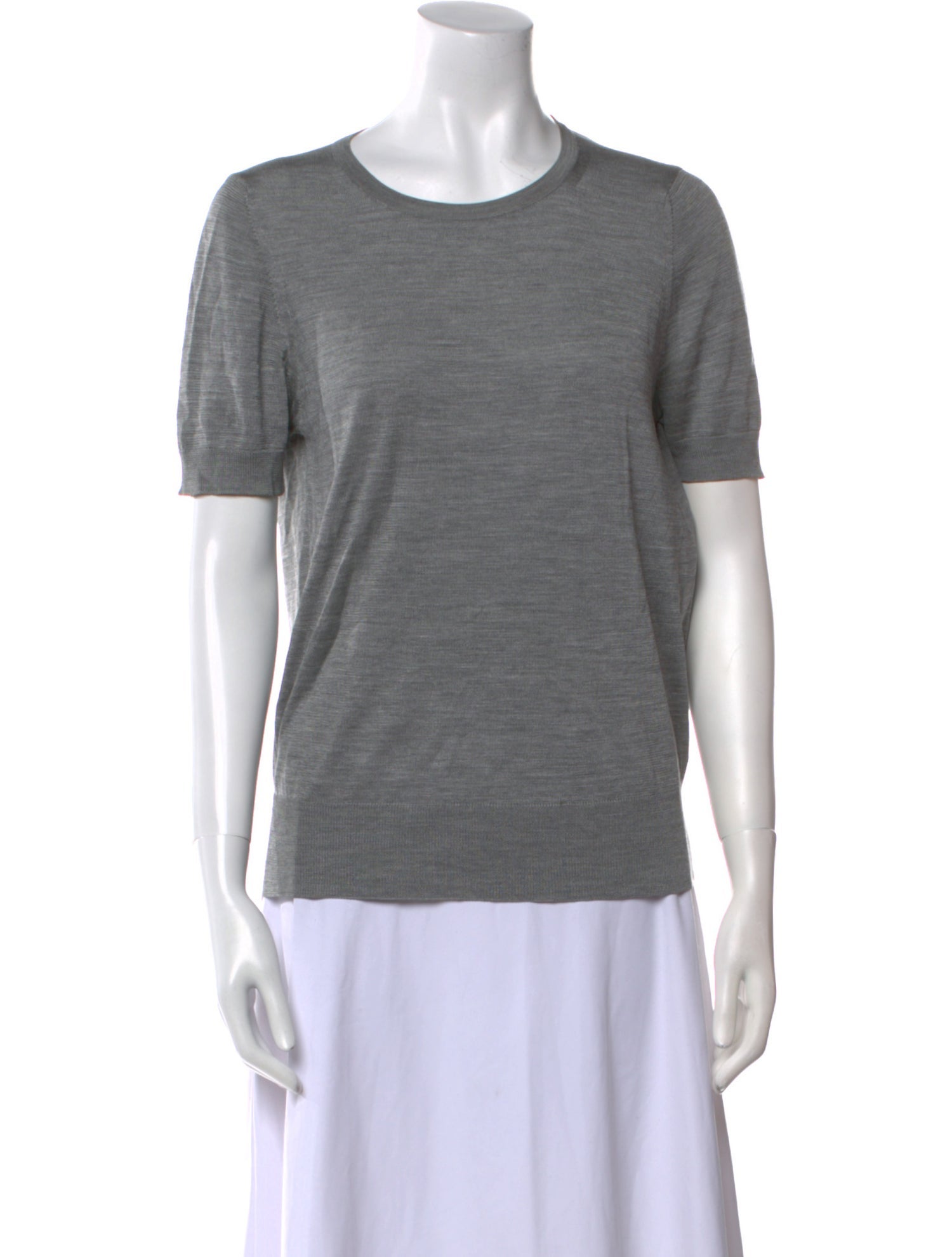 Donna Karan Silk Scoop Neck Sweater