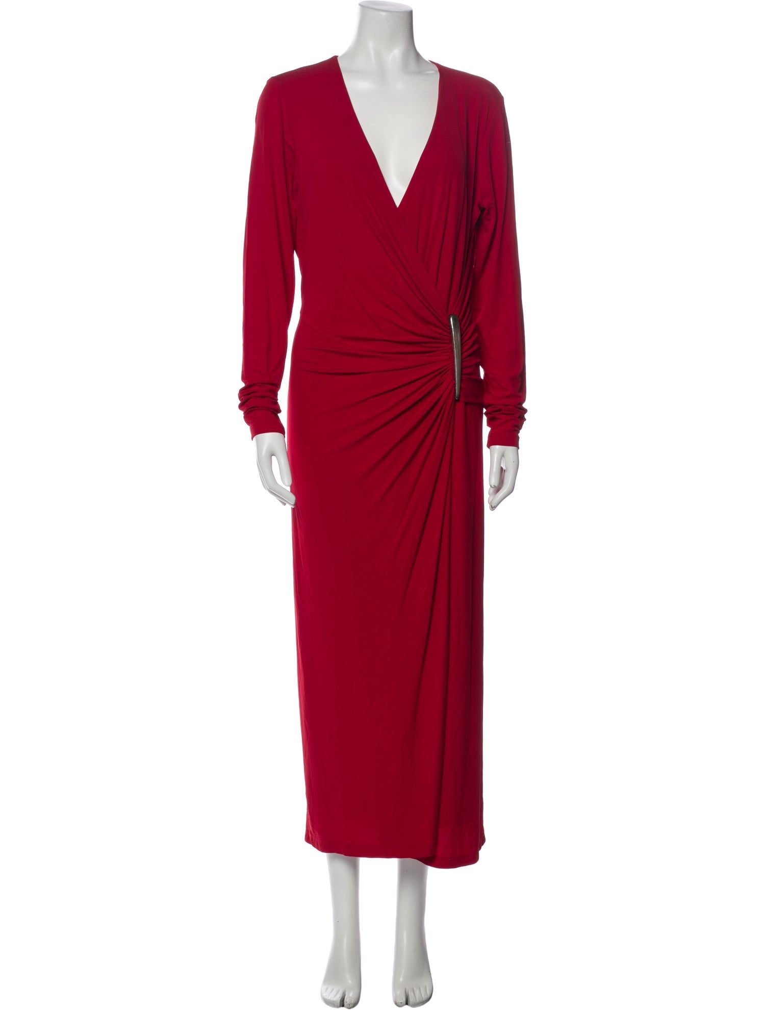 Donna Karan V-Neck Long Dress
