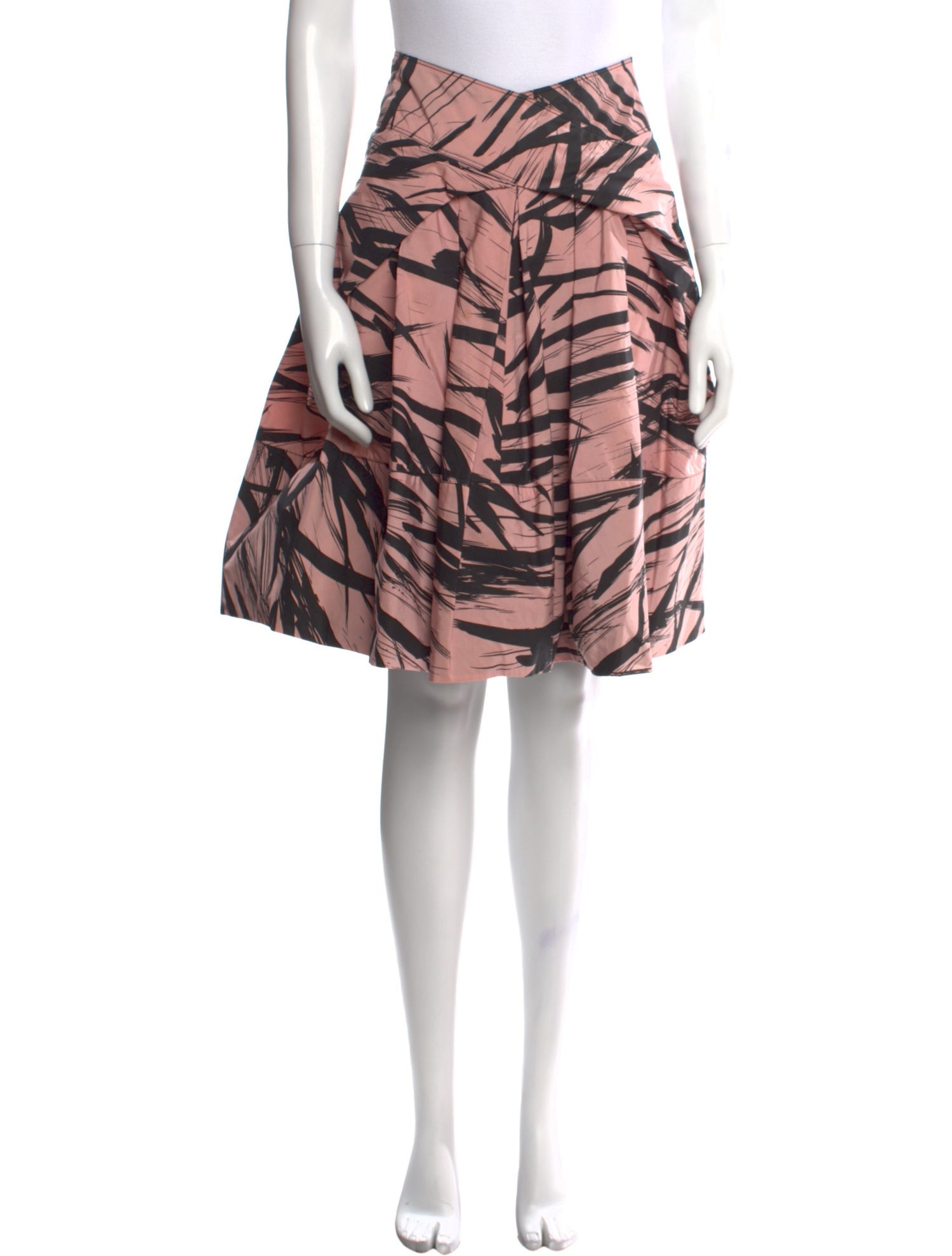 Donna Karan Printed Knee-Length Skirt
