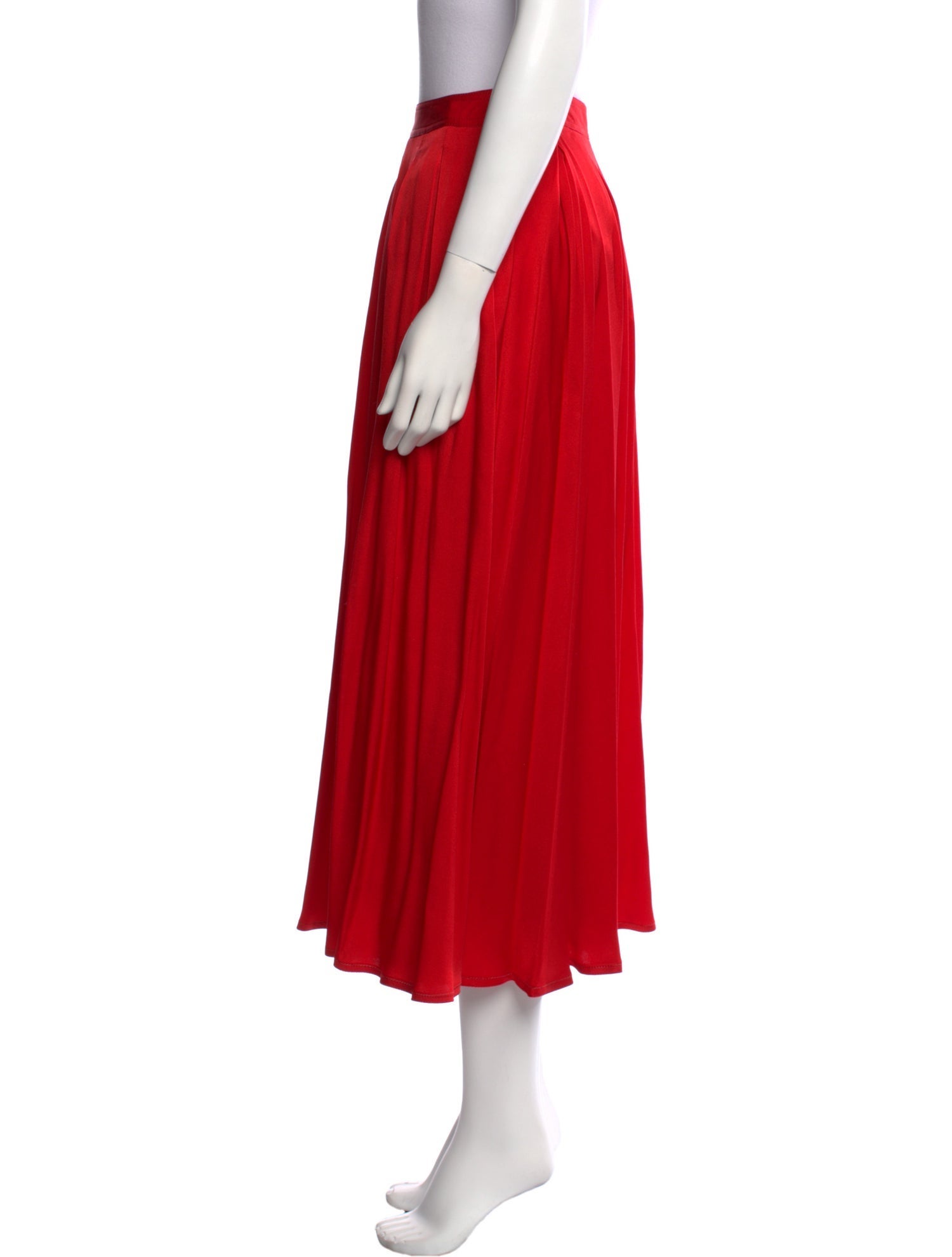 Donna Karan Silk Midi Length Skirt