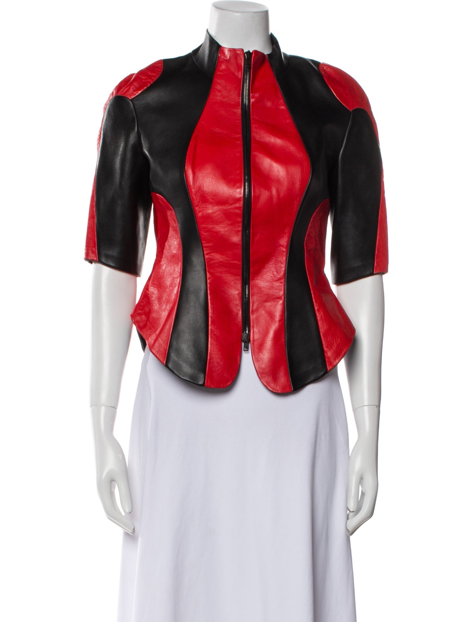 Donna Karan Colorblock Pattern Vest