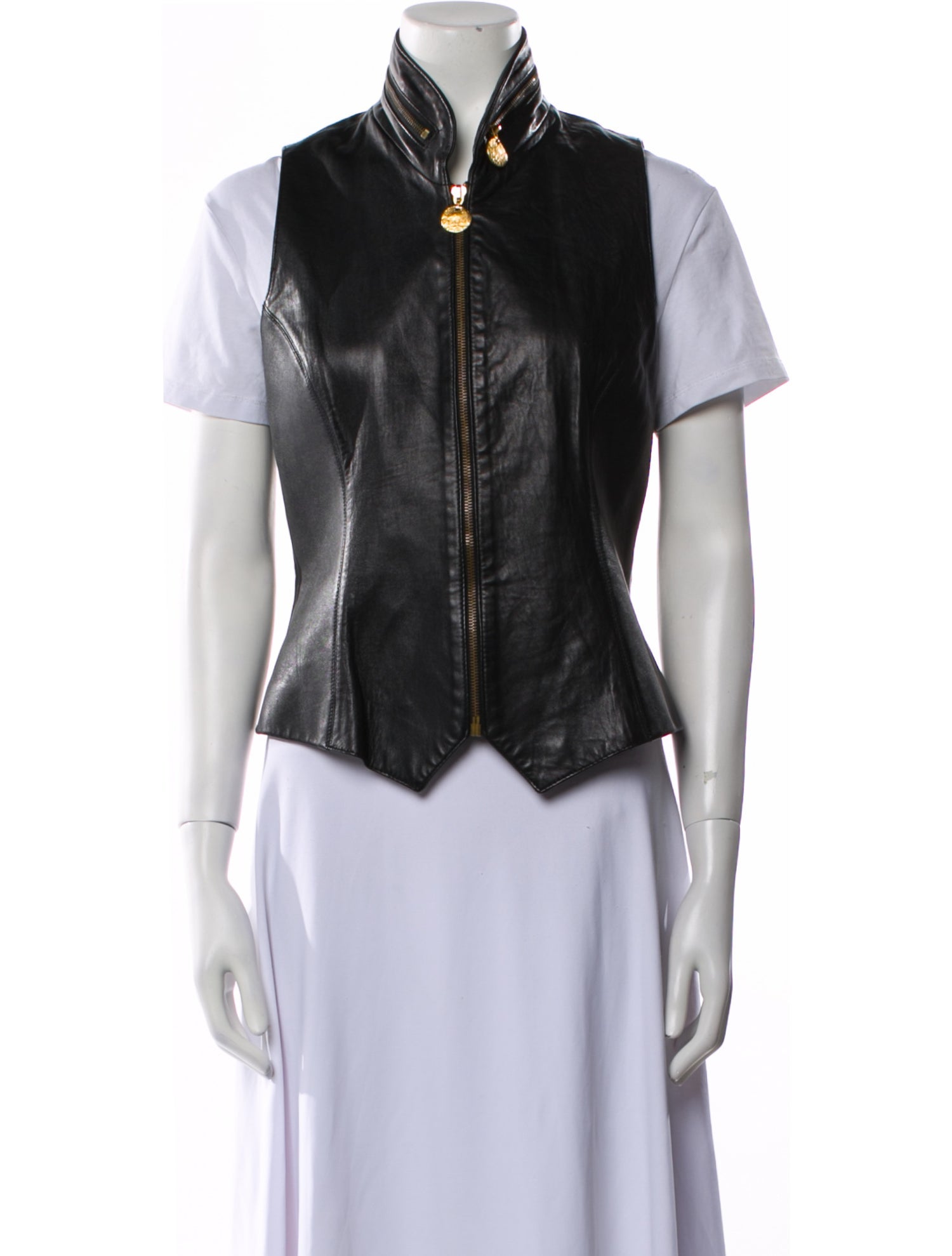 Donna Karan Leather Vest
