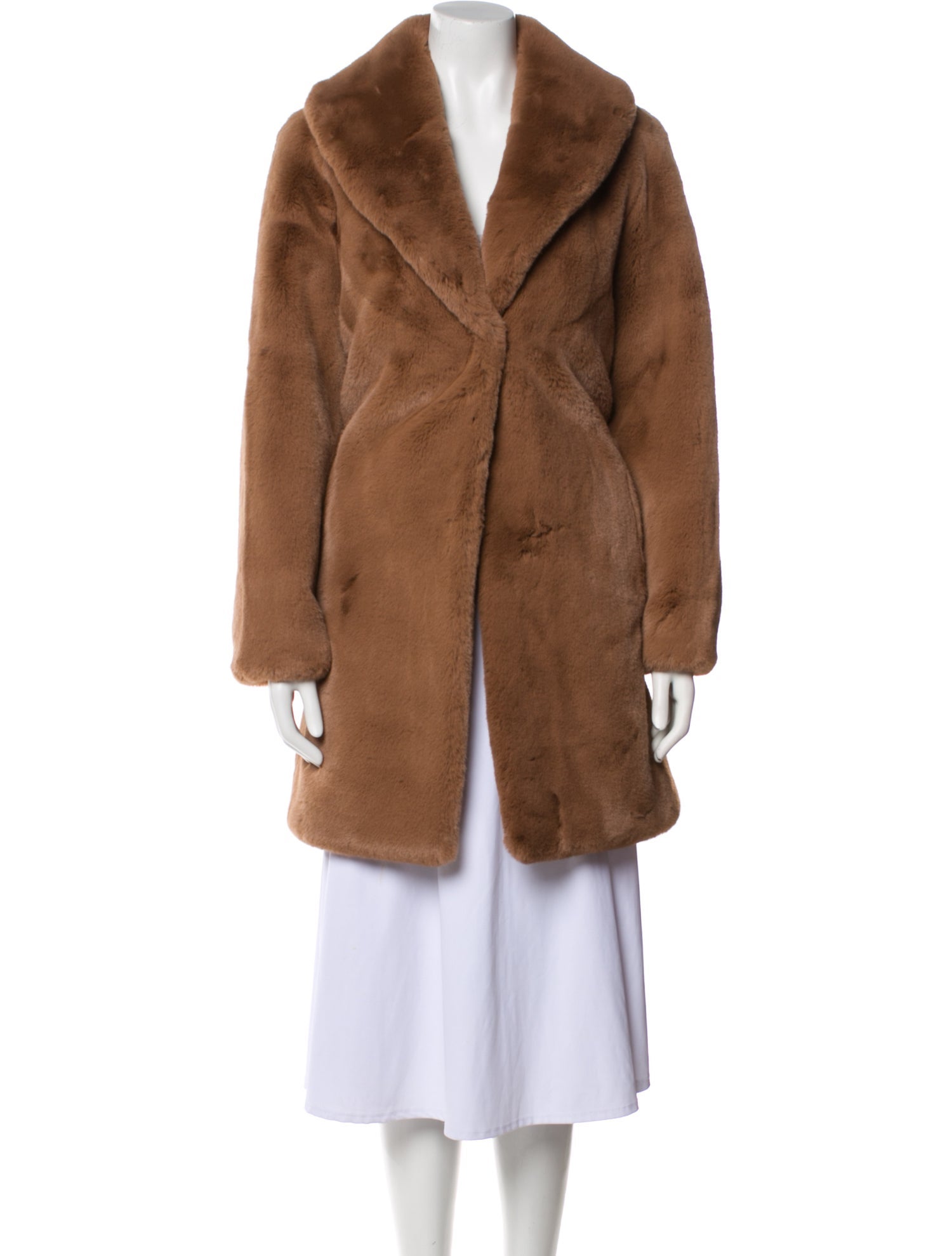 Donna Karan Faux Fur Coat w/ Tags