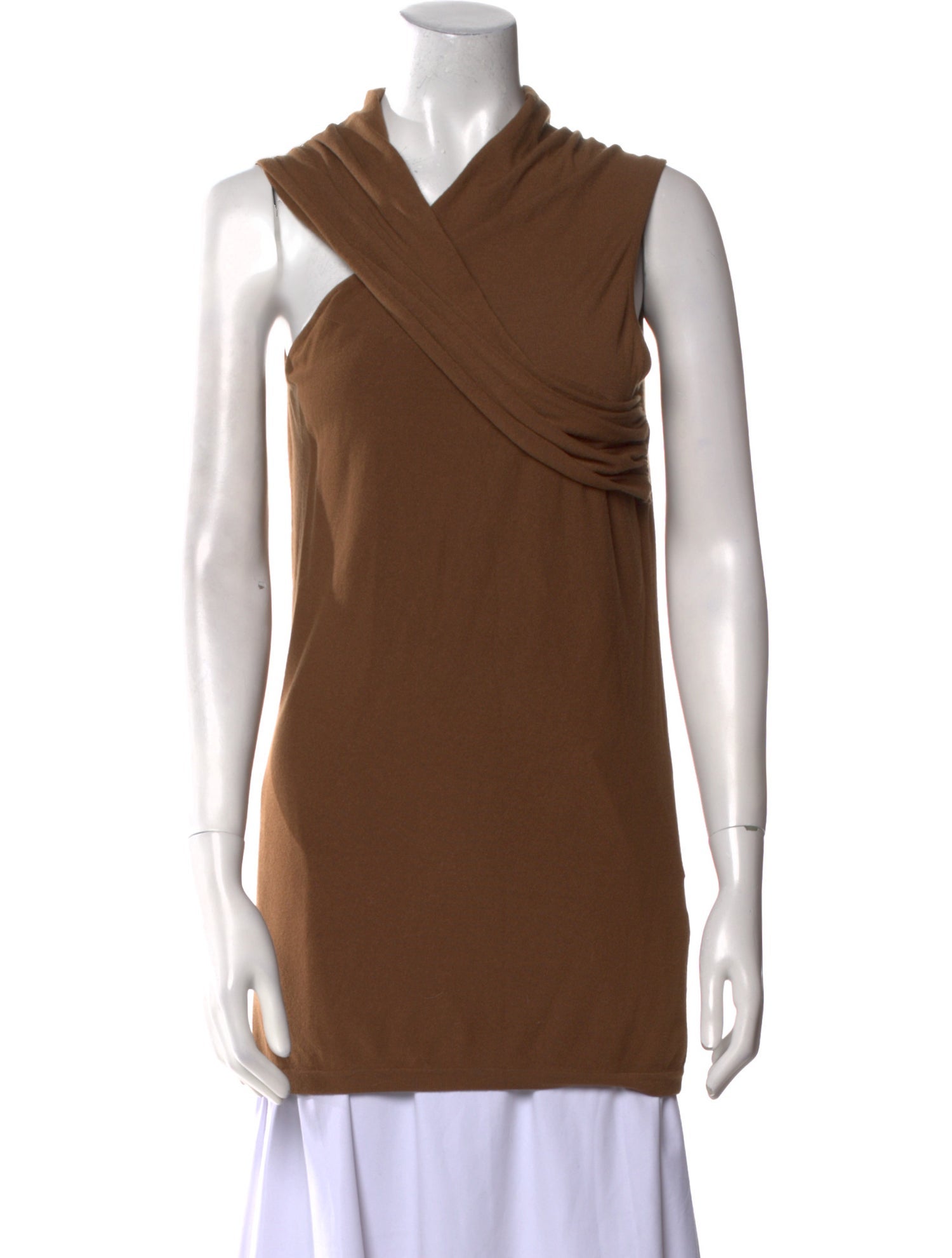 Donna Karan Cowl Neck Sleeveless Tunic