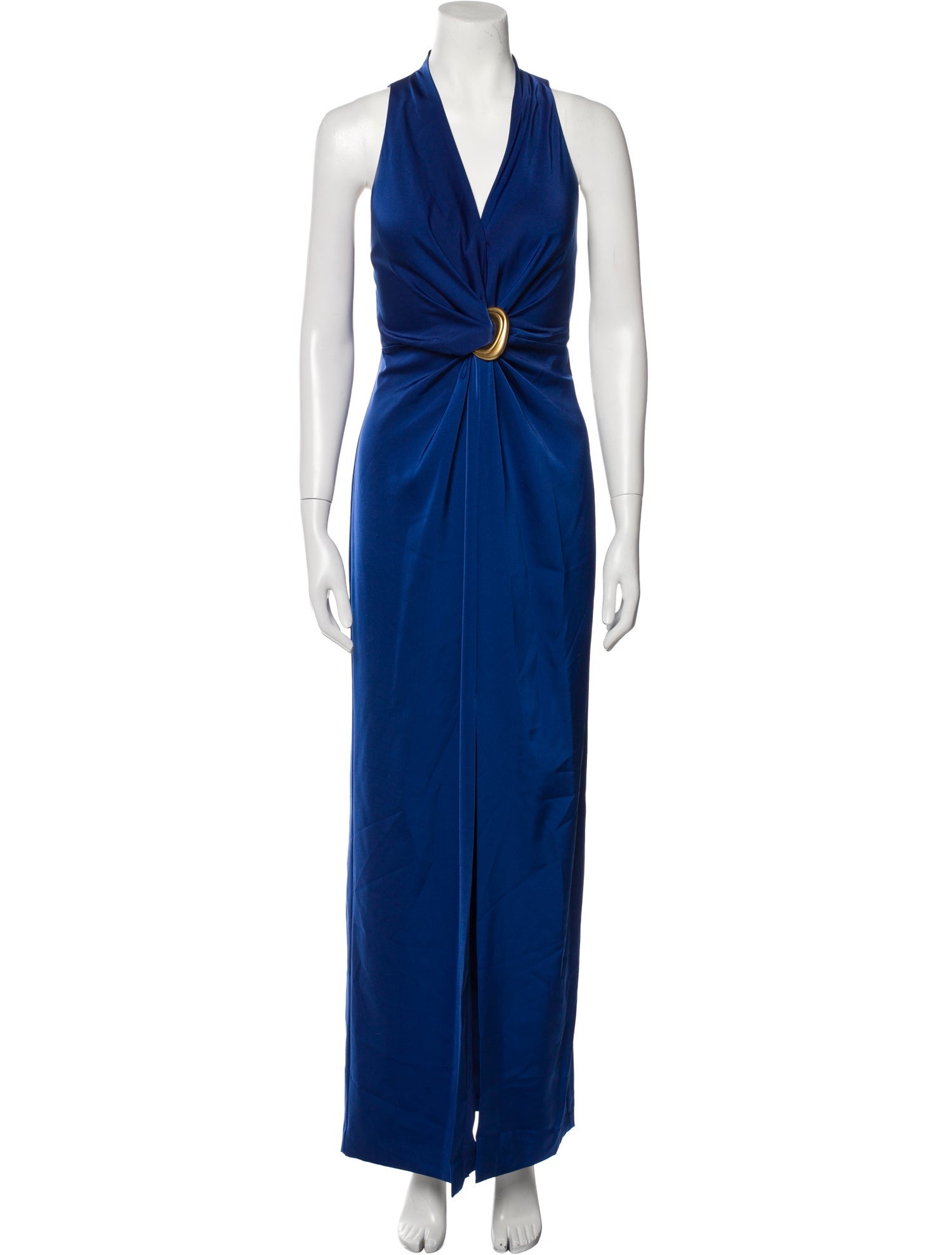 Donna Karan V-Neck Long Dress