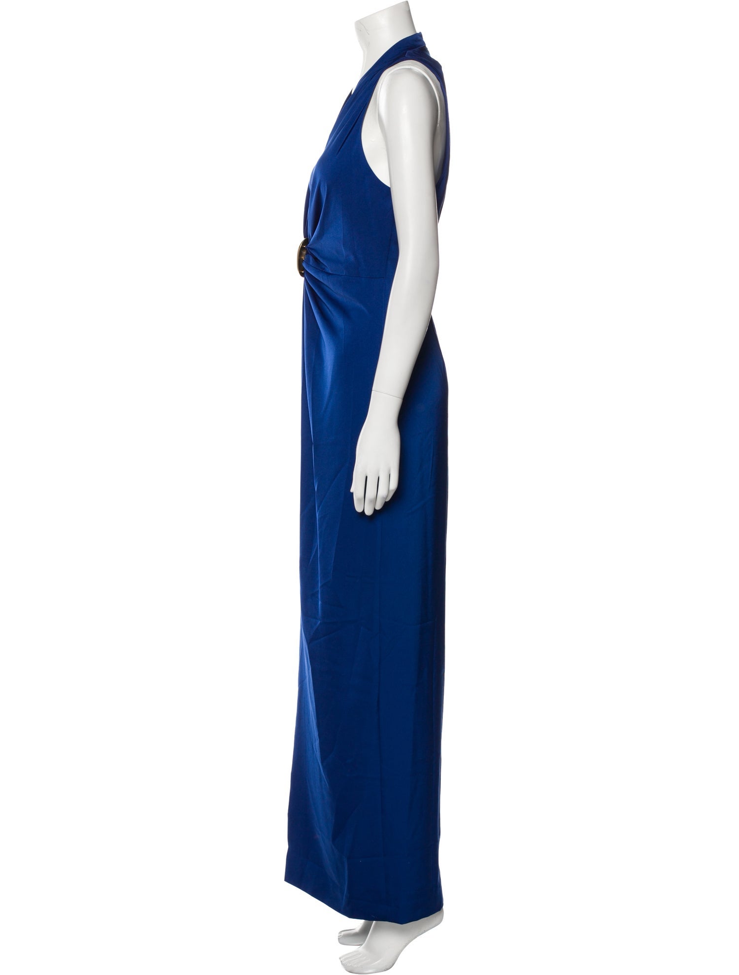 Donna Karan V-Neck Long Dress