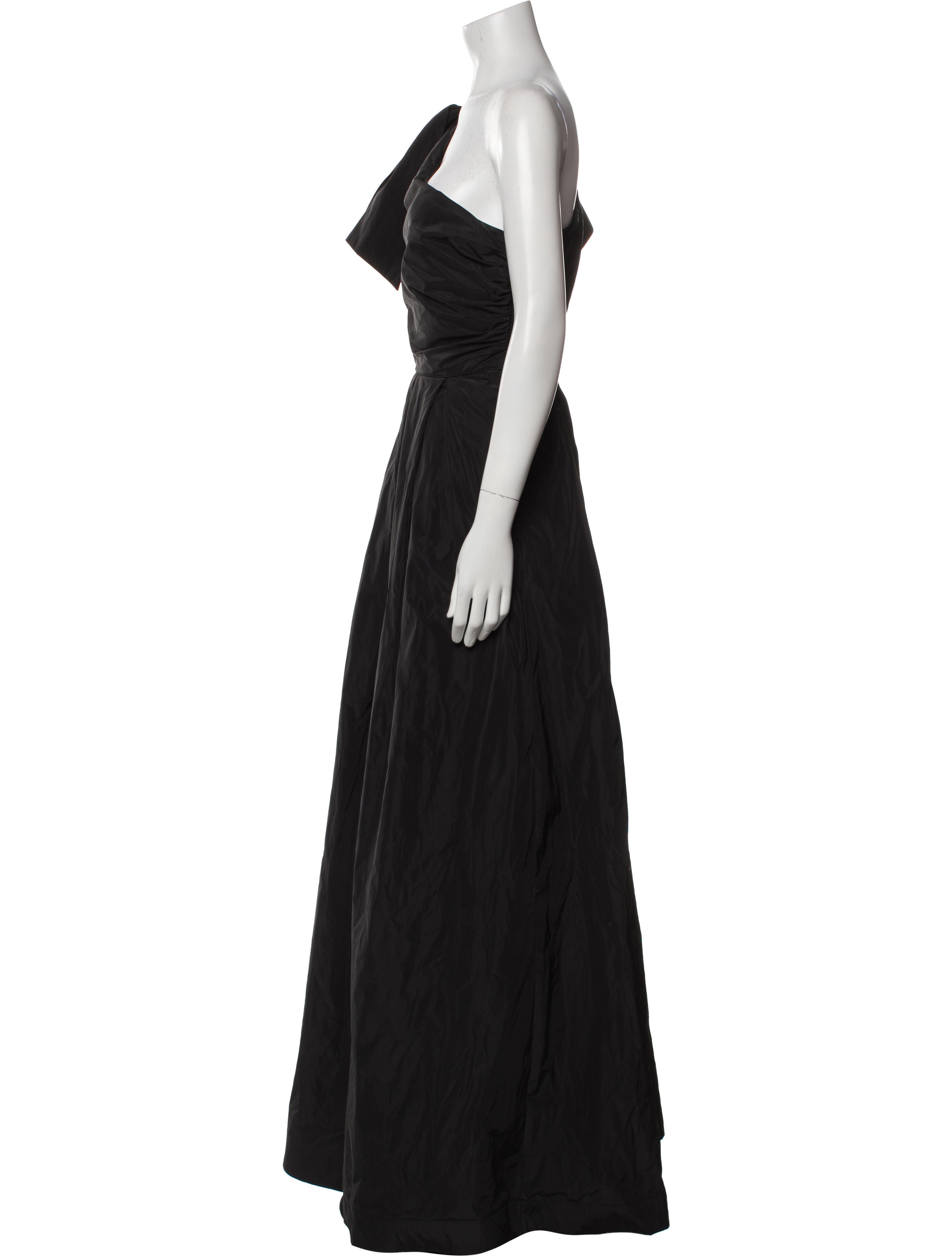 Donna Karan One-Shoulder Long Dress