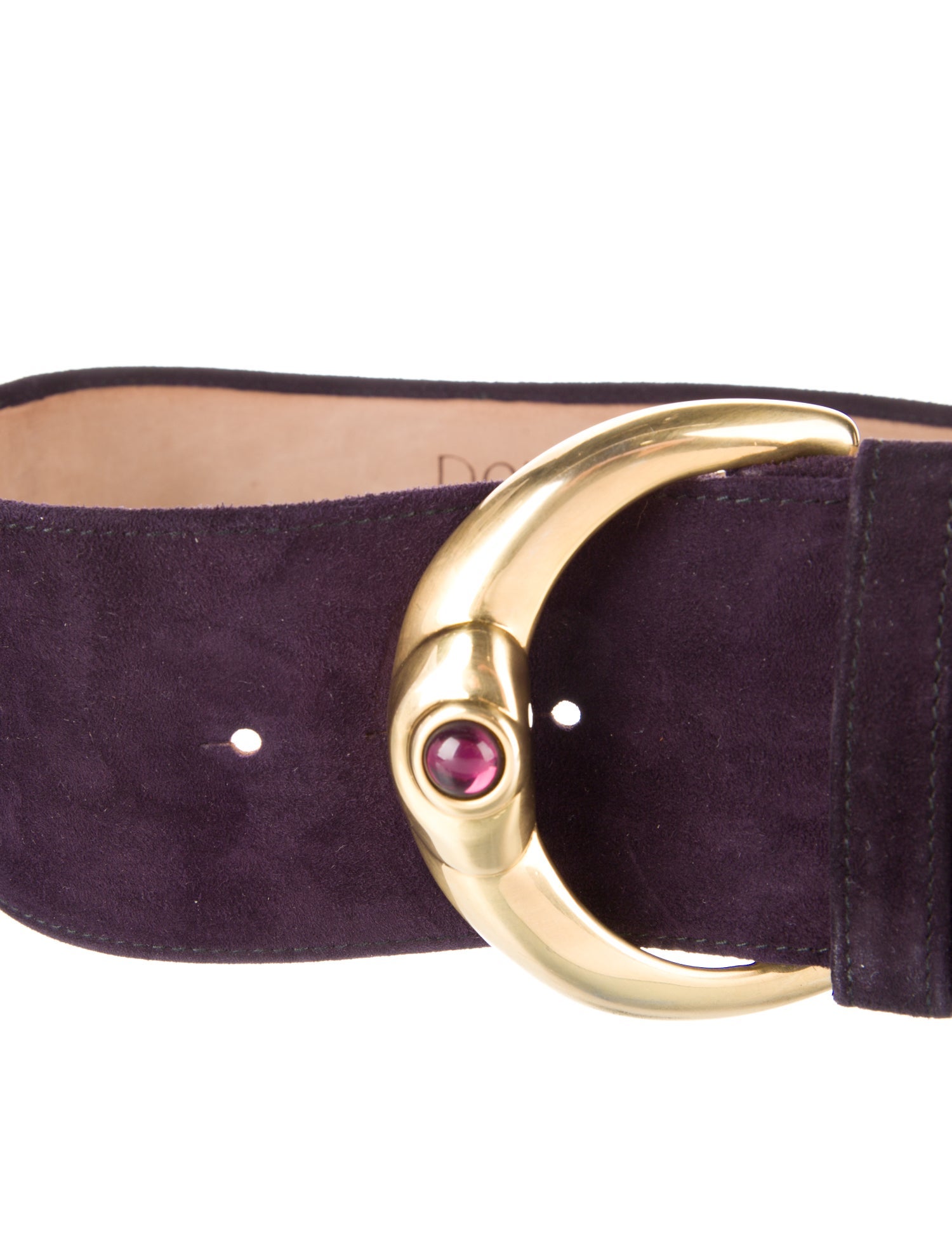 Donna Karan Vintage Suede Waist Belt