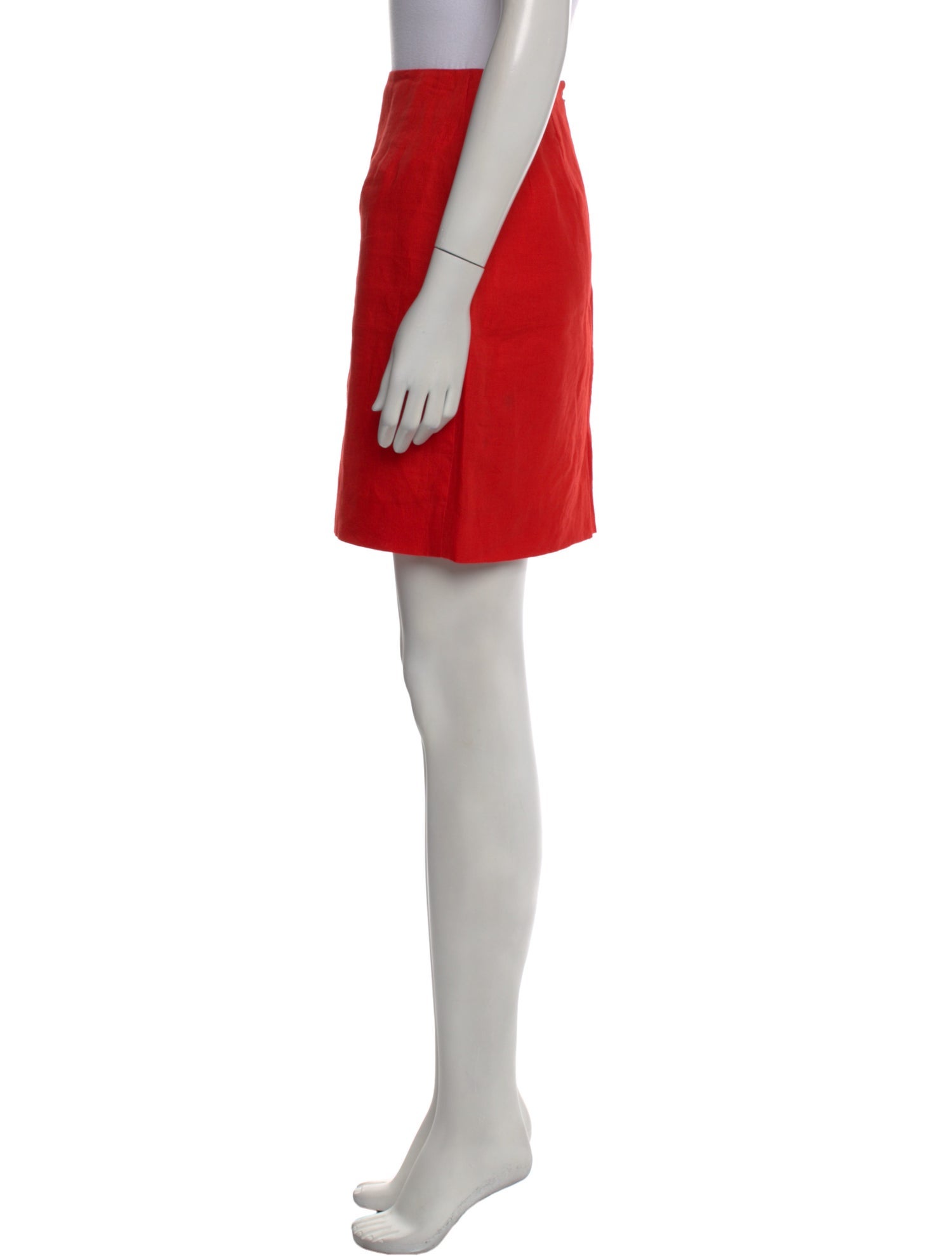 Donna Karan Linen Mini Skirt