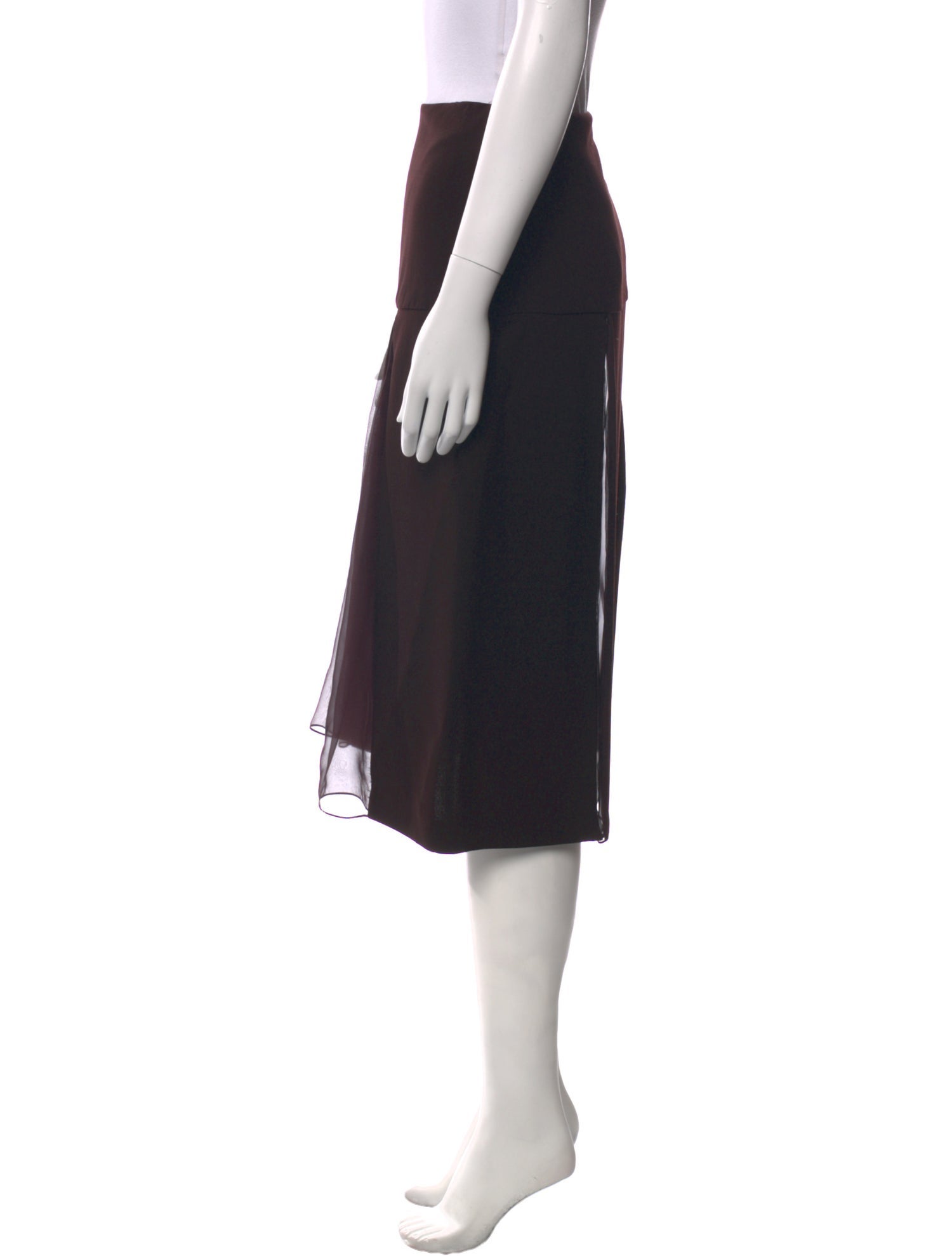Donna Karan Wool Knee-Length Skirt