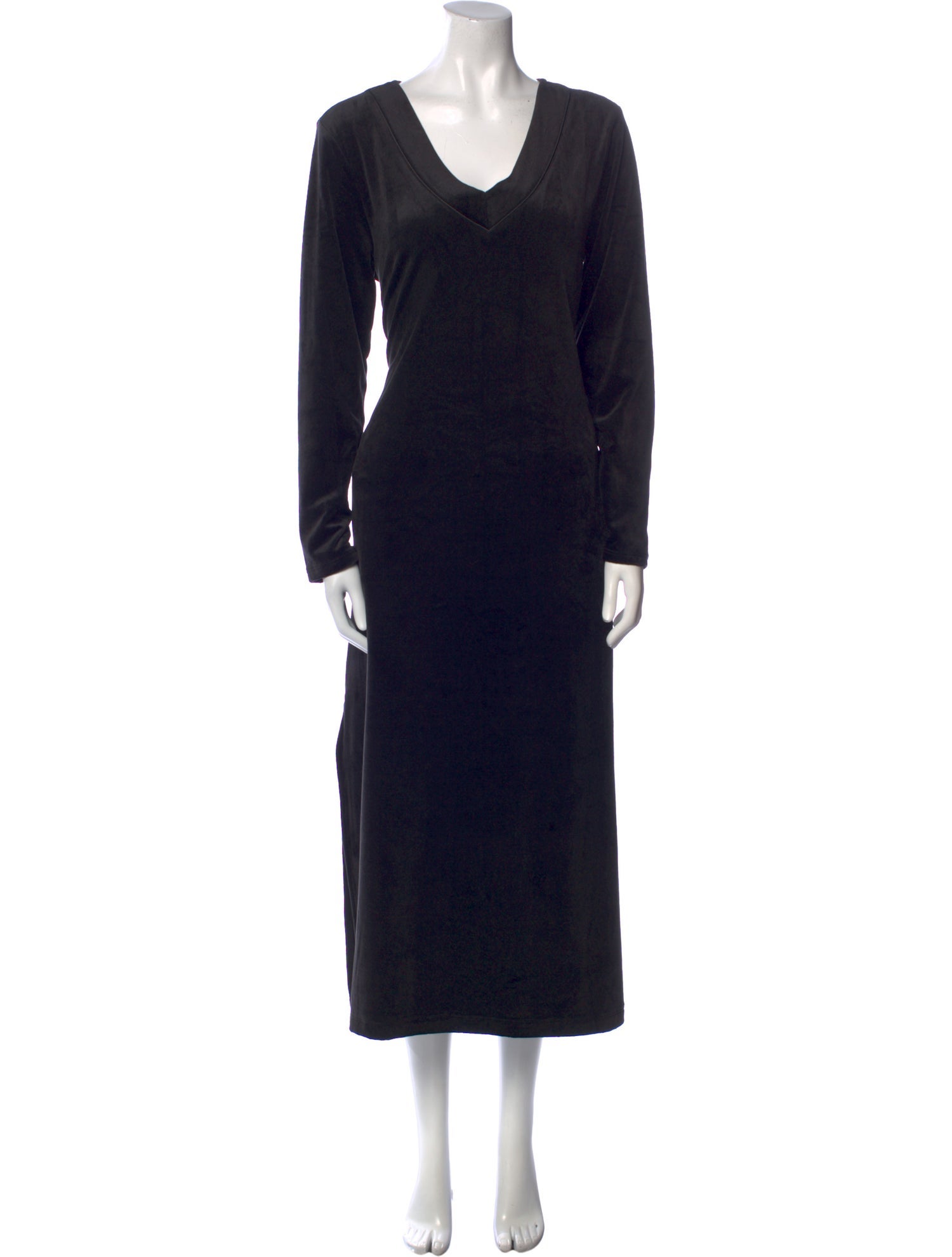 Donna Karan V-Neck Long Dress