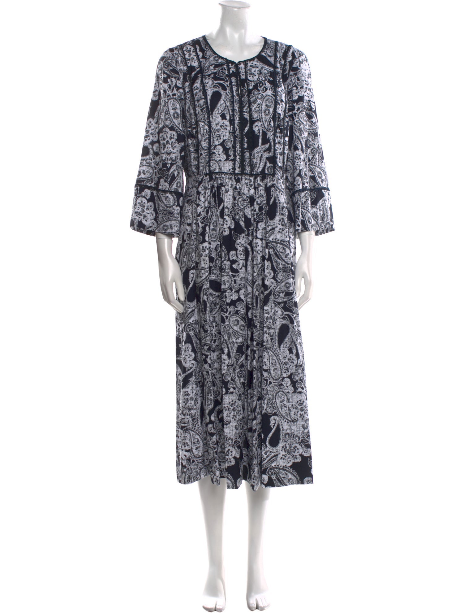 Donna Karan Printed Midi Length Dress