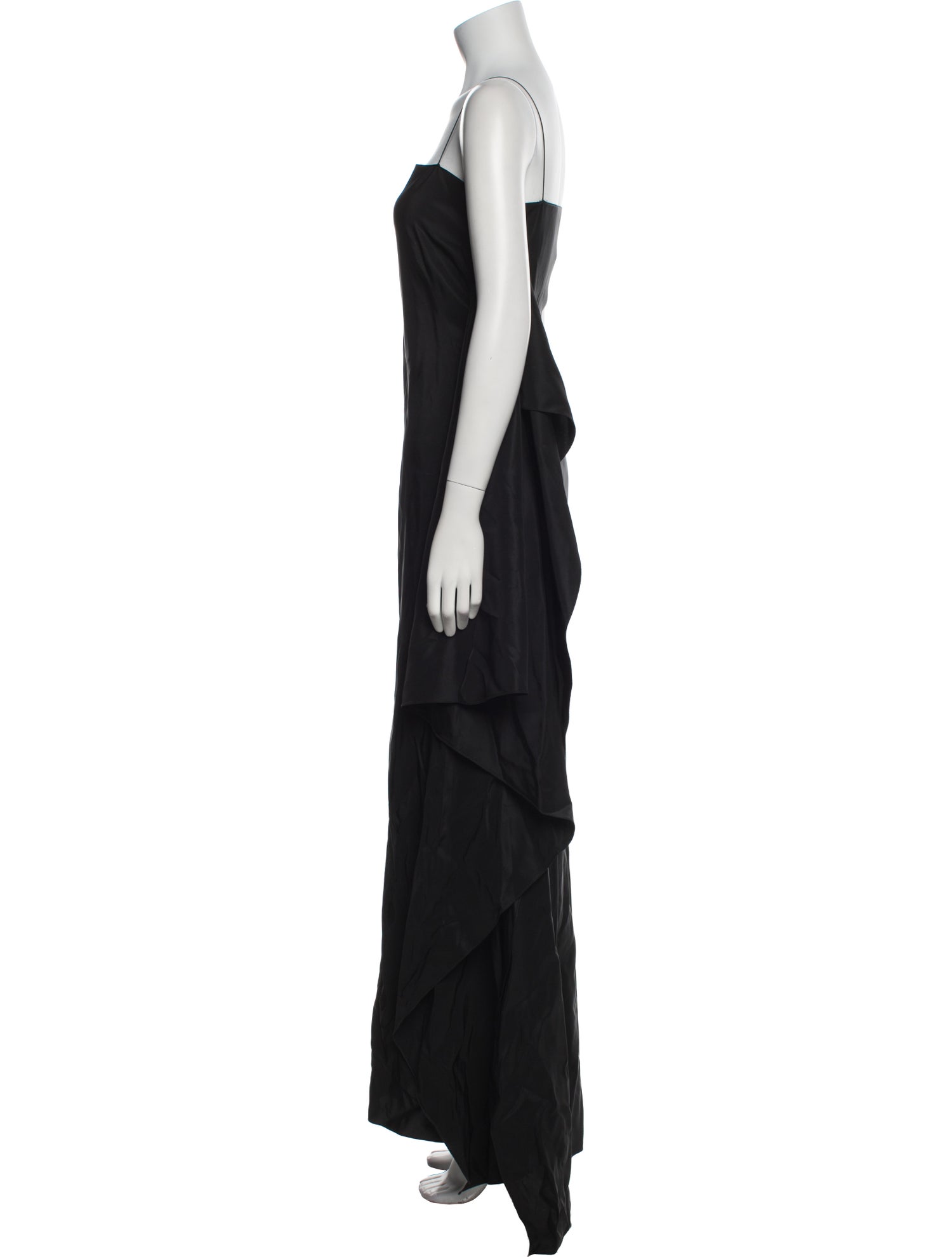 Donna Karan Square Neckline Long Dress