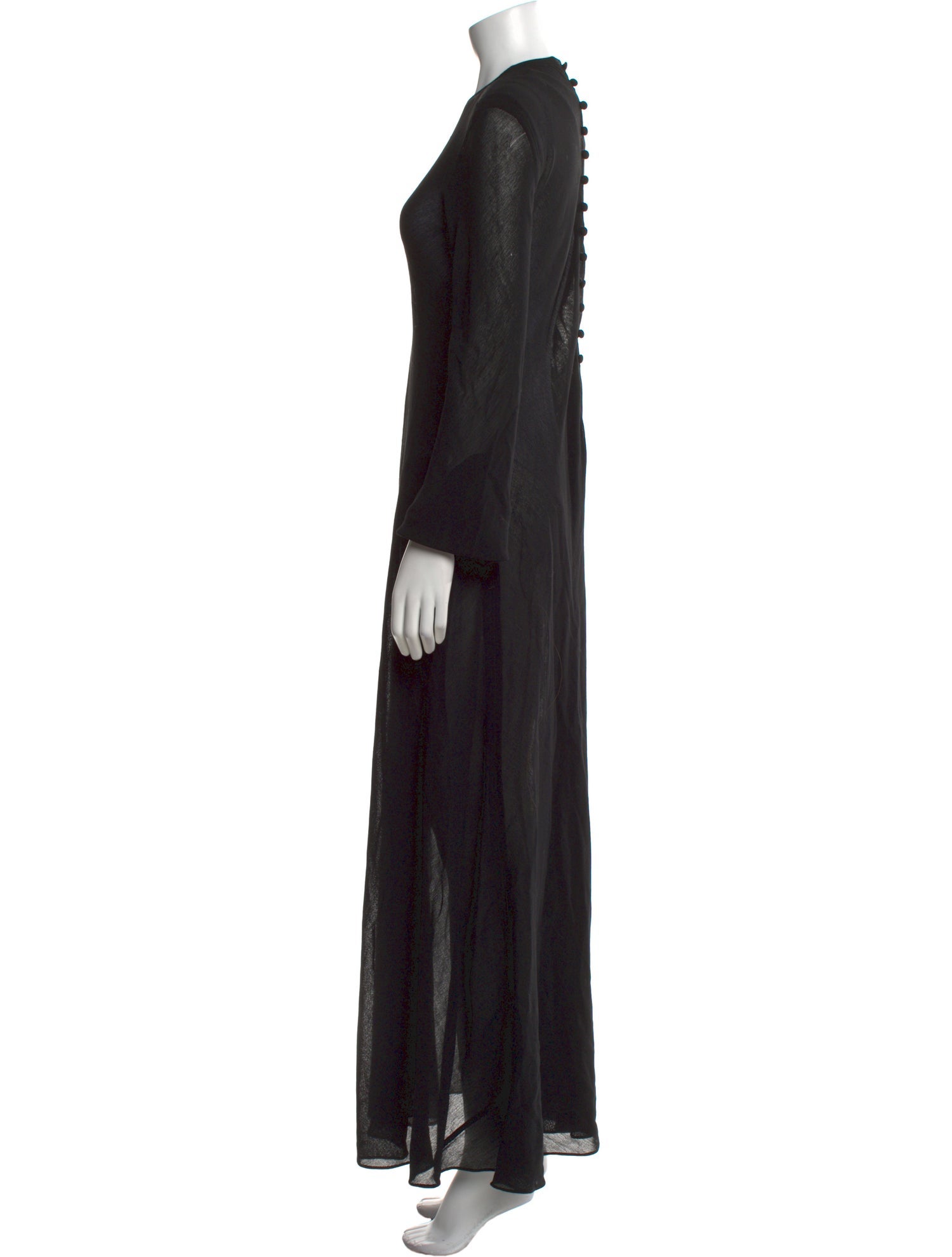 Donna Karan Wool Midi Length Dress