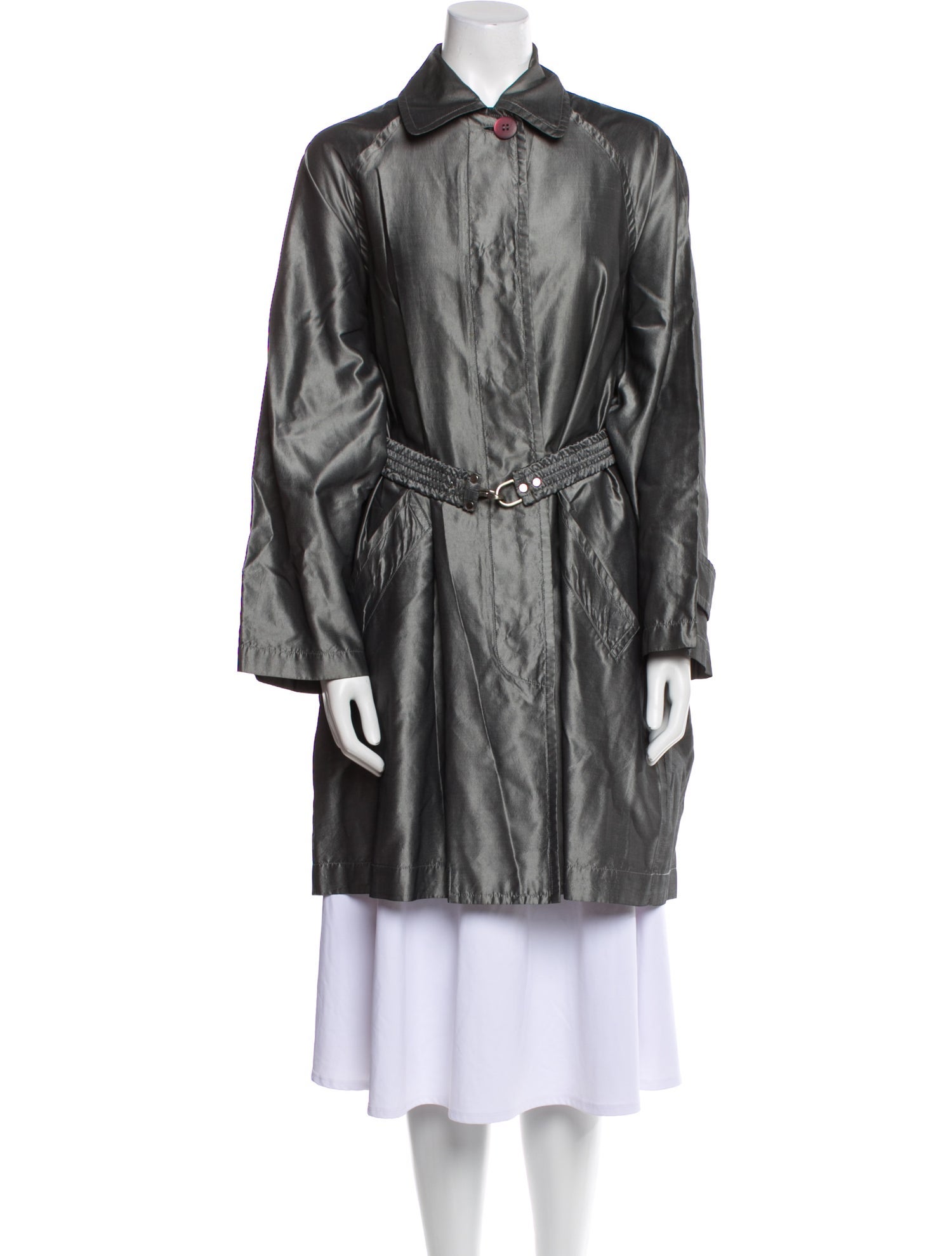Donna Karan Silk Trench Coat