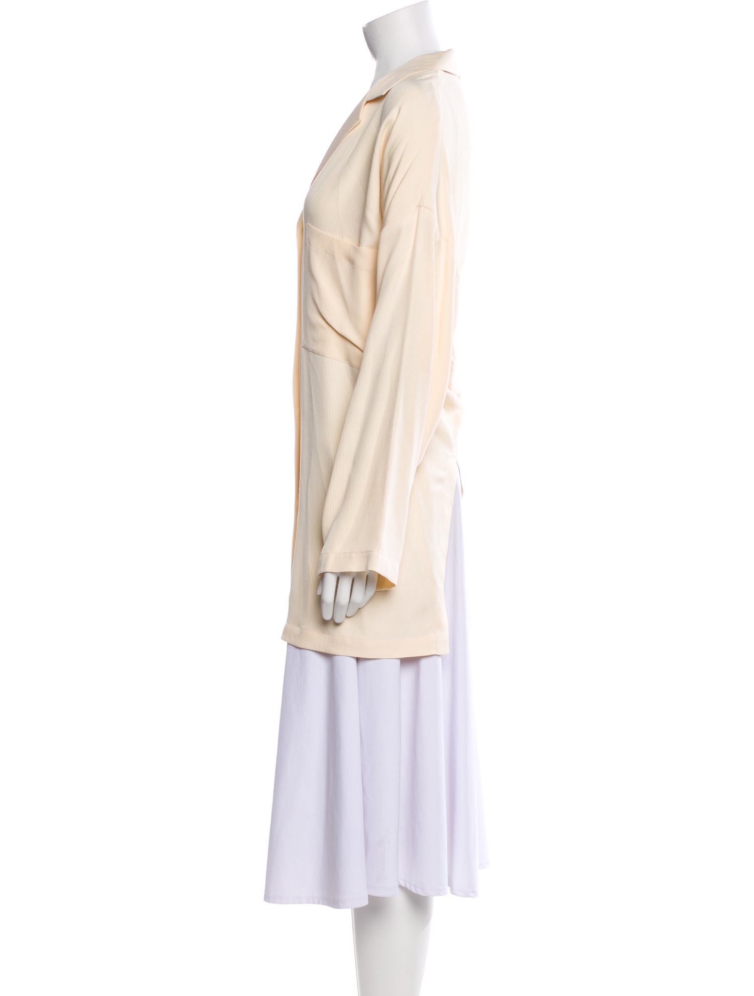 Donna Karan Silk Long Sleeve Tunic