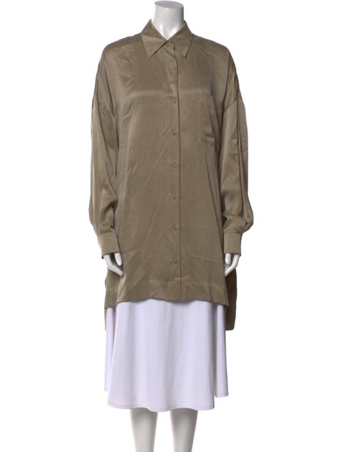 Donna Karan Silk Long Sleeve Tunic