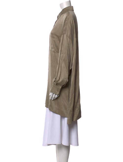 Donna Karan Silk Long Sleeve Tunic