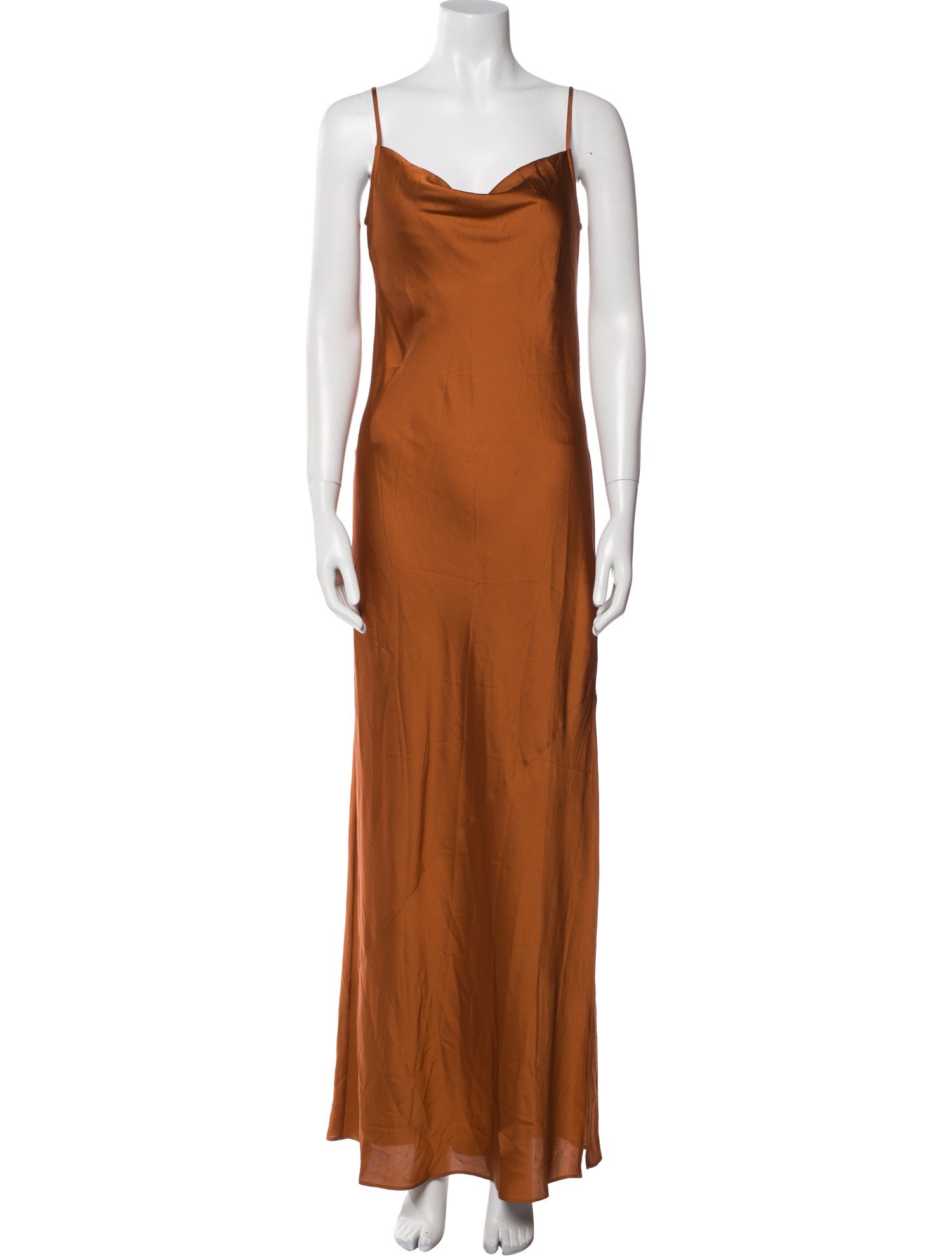 Donna Karan Cowl Neck Long Dress