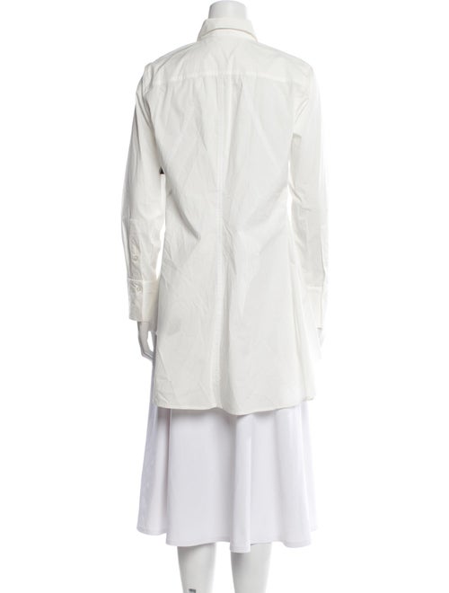 Donna Karan Long Sleeve Button-Up Top