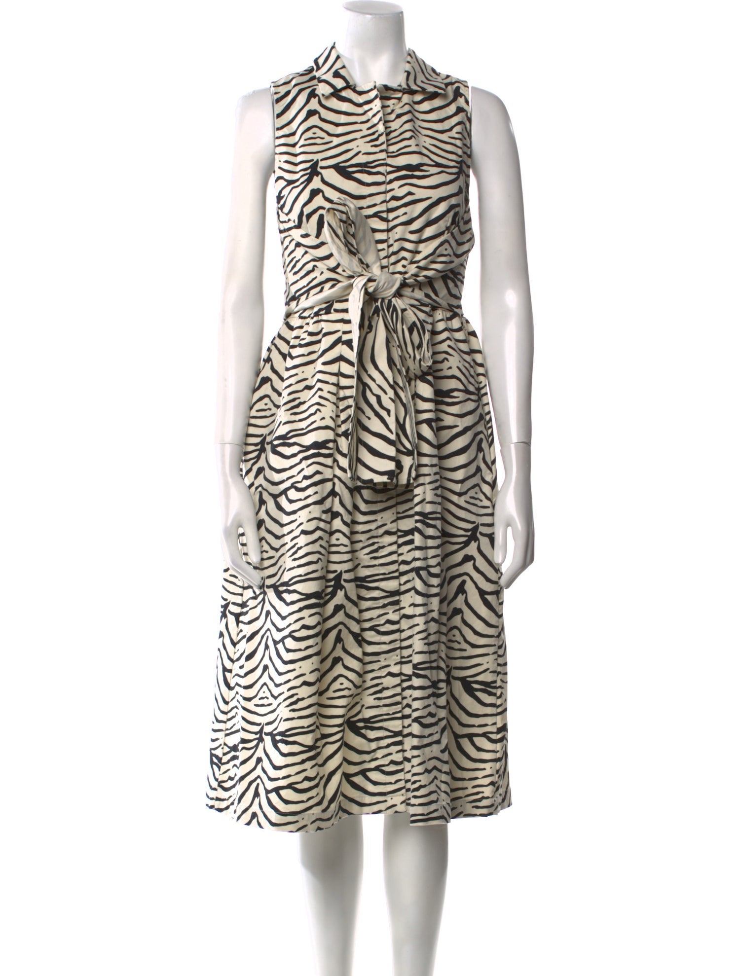 Donna Karan Animal Print Midi Length Dress
