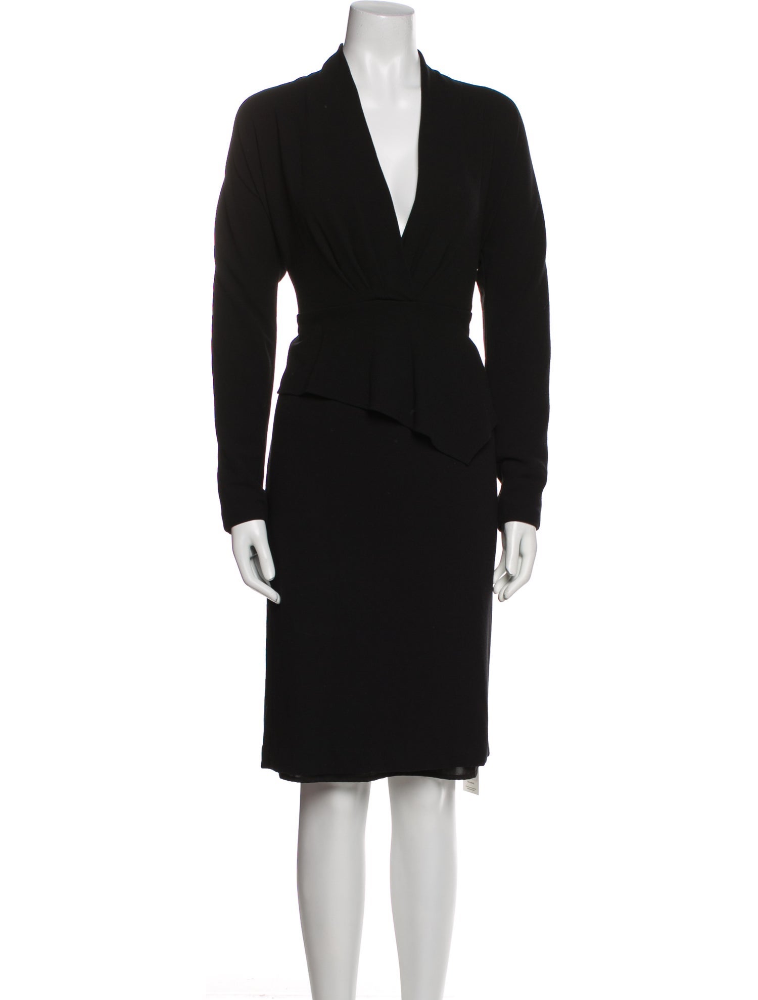 Donna Karan V-Neck Knee-Length Dress w/ Tags