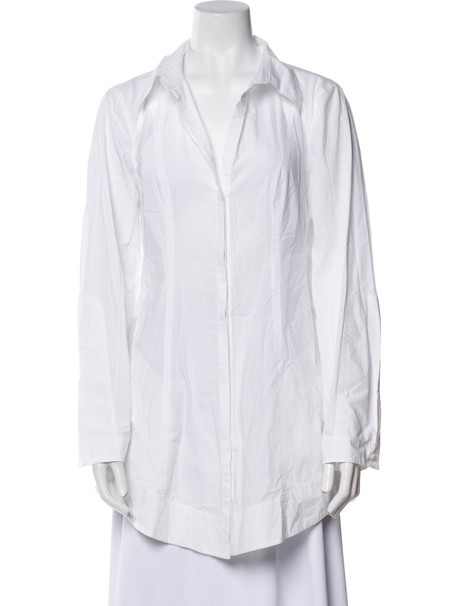 Donna Karan V-Neck Long Sleeve Tunic