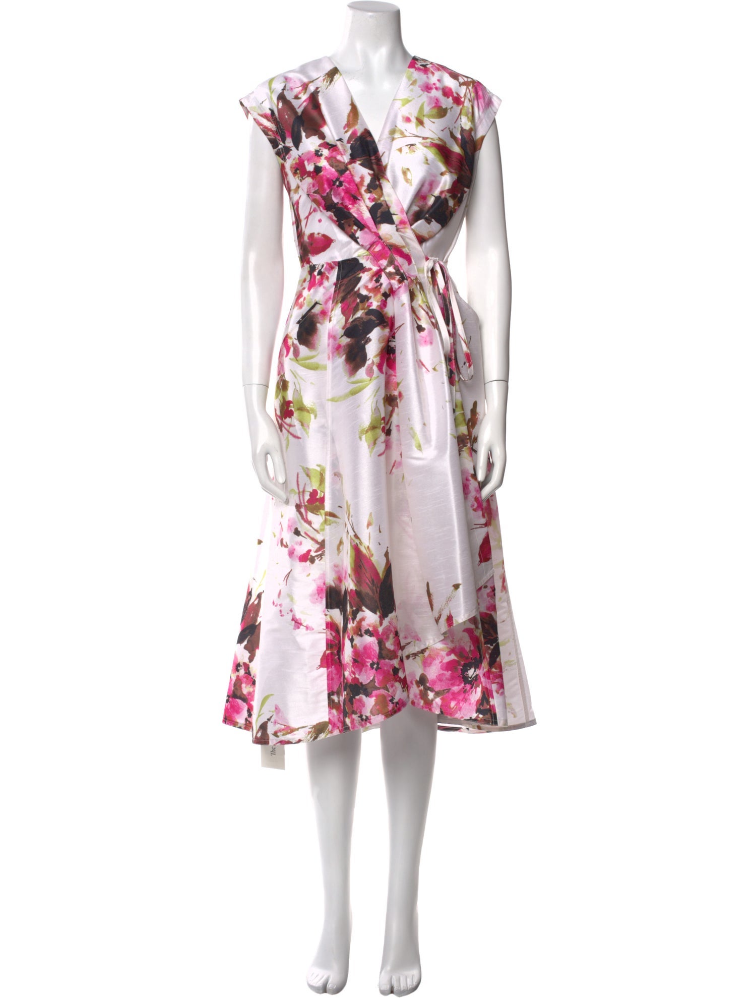 Donna Karan Floral Print Knee-Length Dress w/ Tags