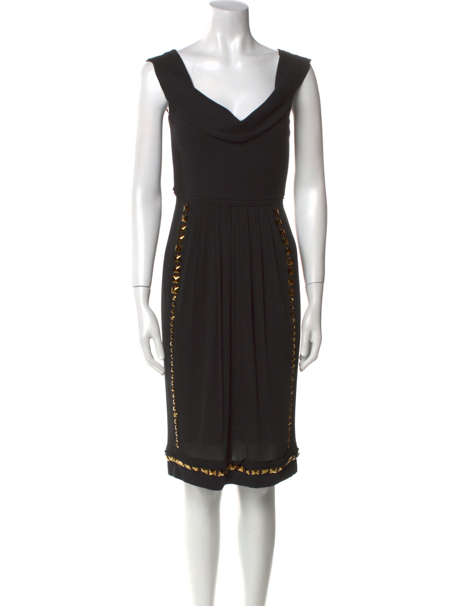 Donna Karan Wool Knee-Length Dress