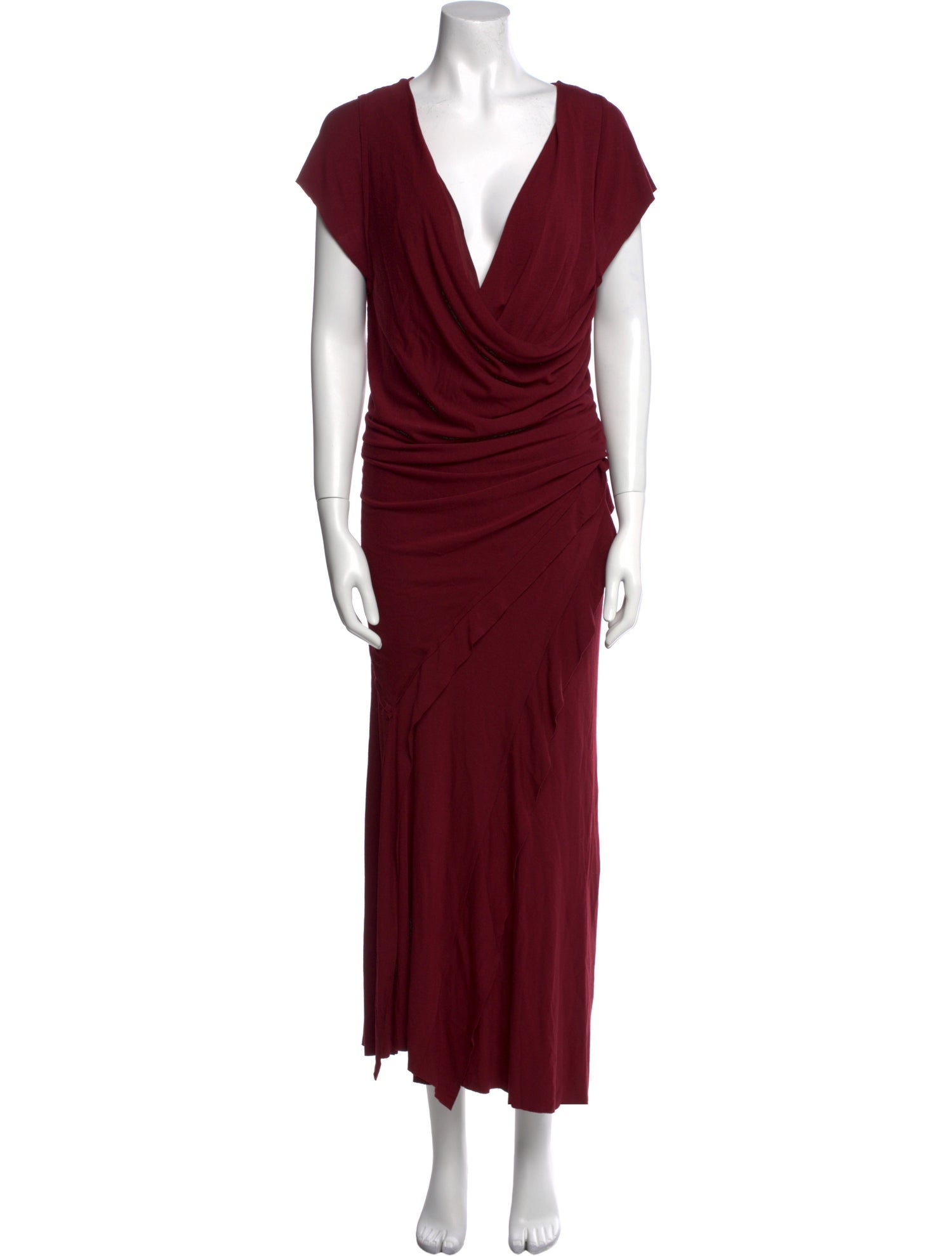 Donna Karan Cowl Neck Long Dress