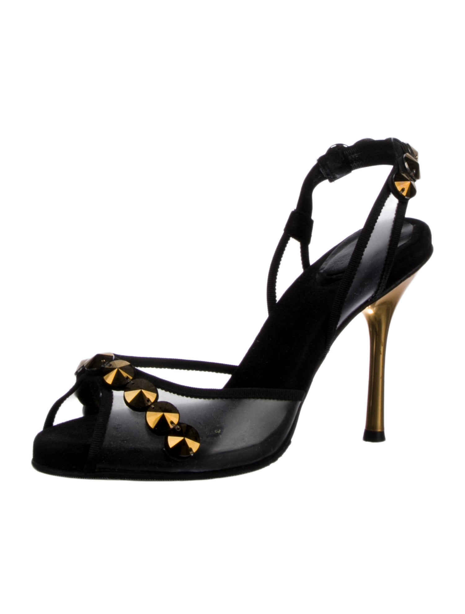 Donna Karan PVC Slingback Sandals