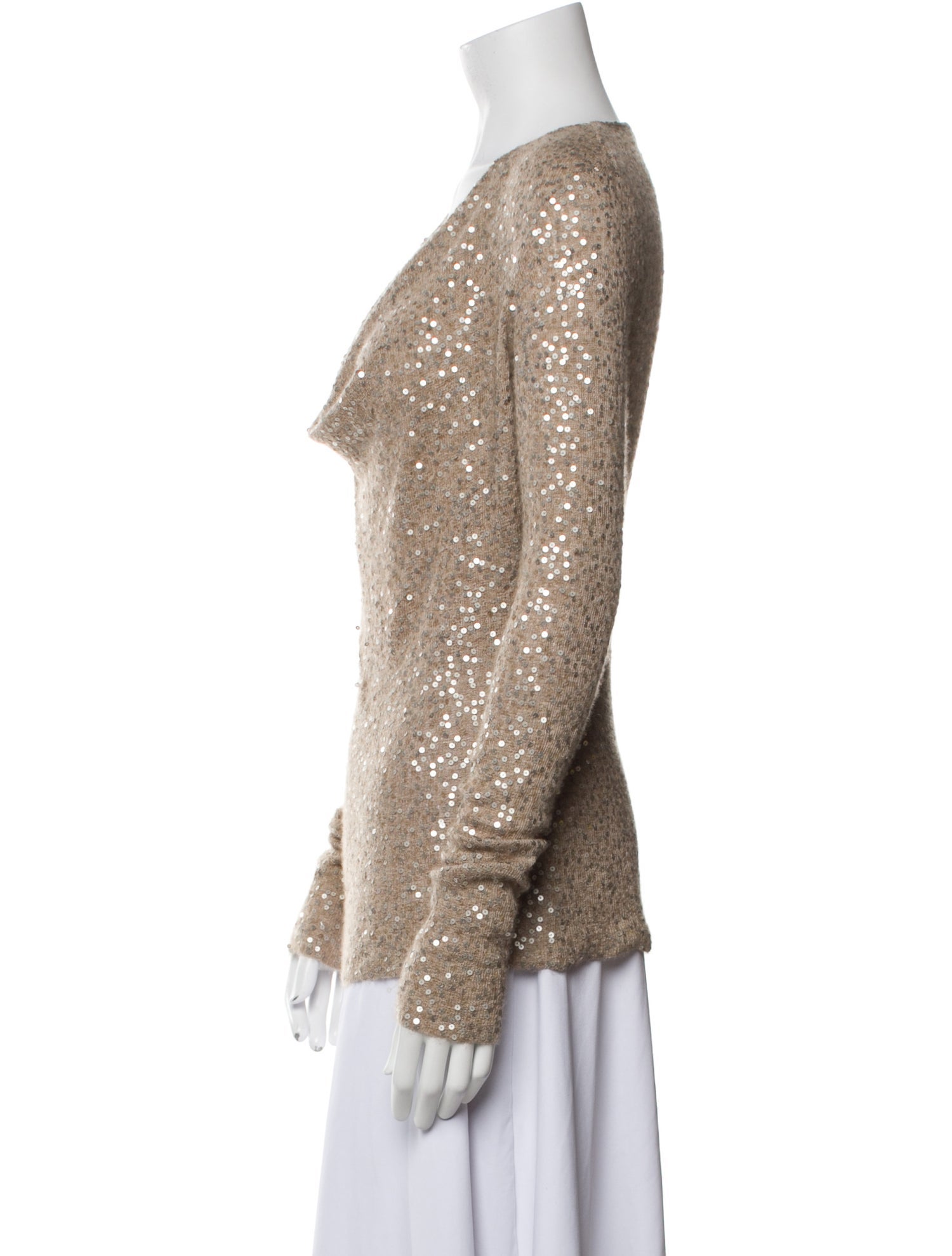 Donna Karan Cashmere Cowl Neck Sweater