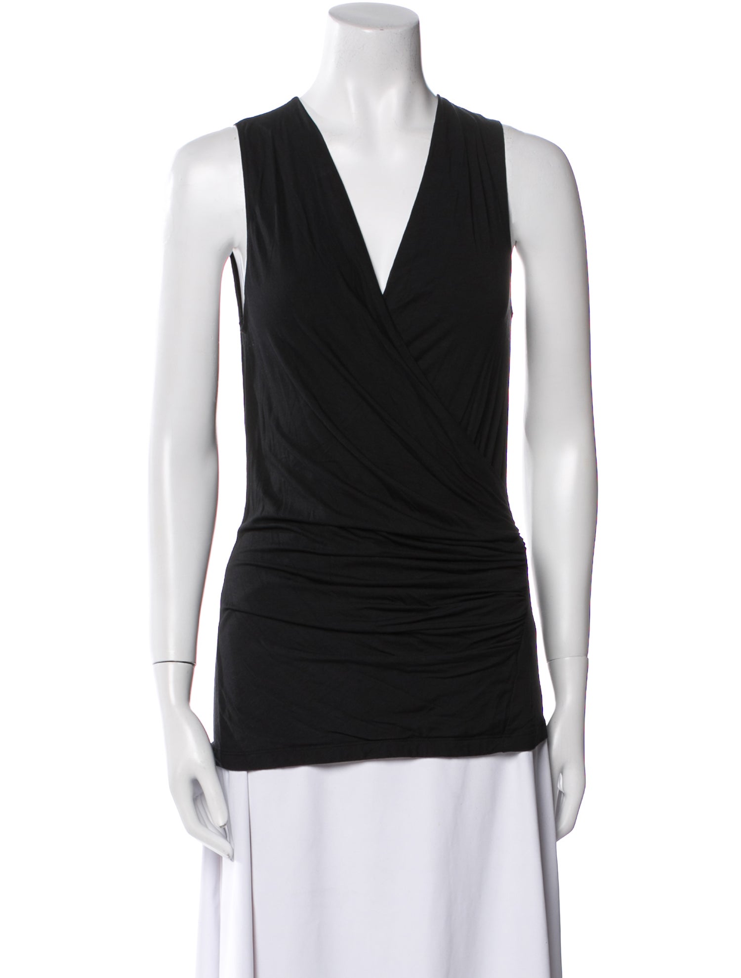 Donna Karan V-Neck Sleeveless Top