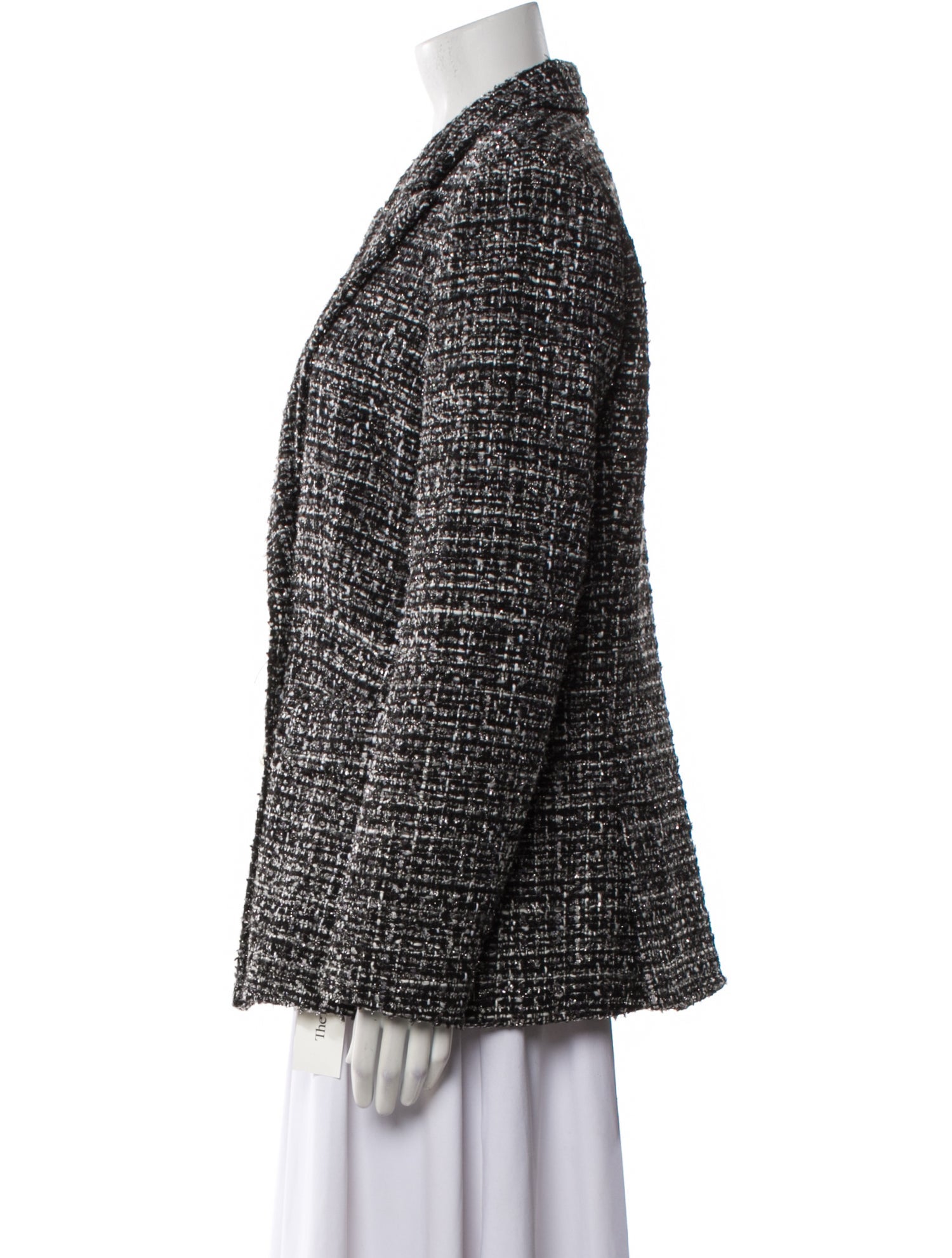 Donna Karan Tweed Pattern Blazer
