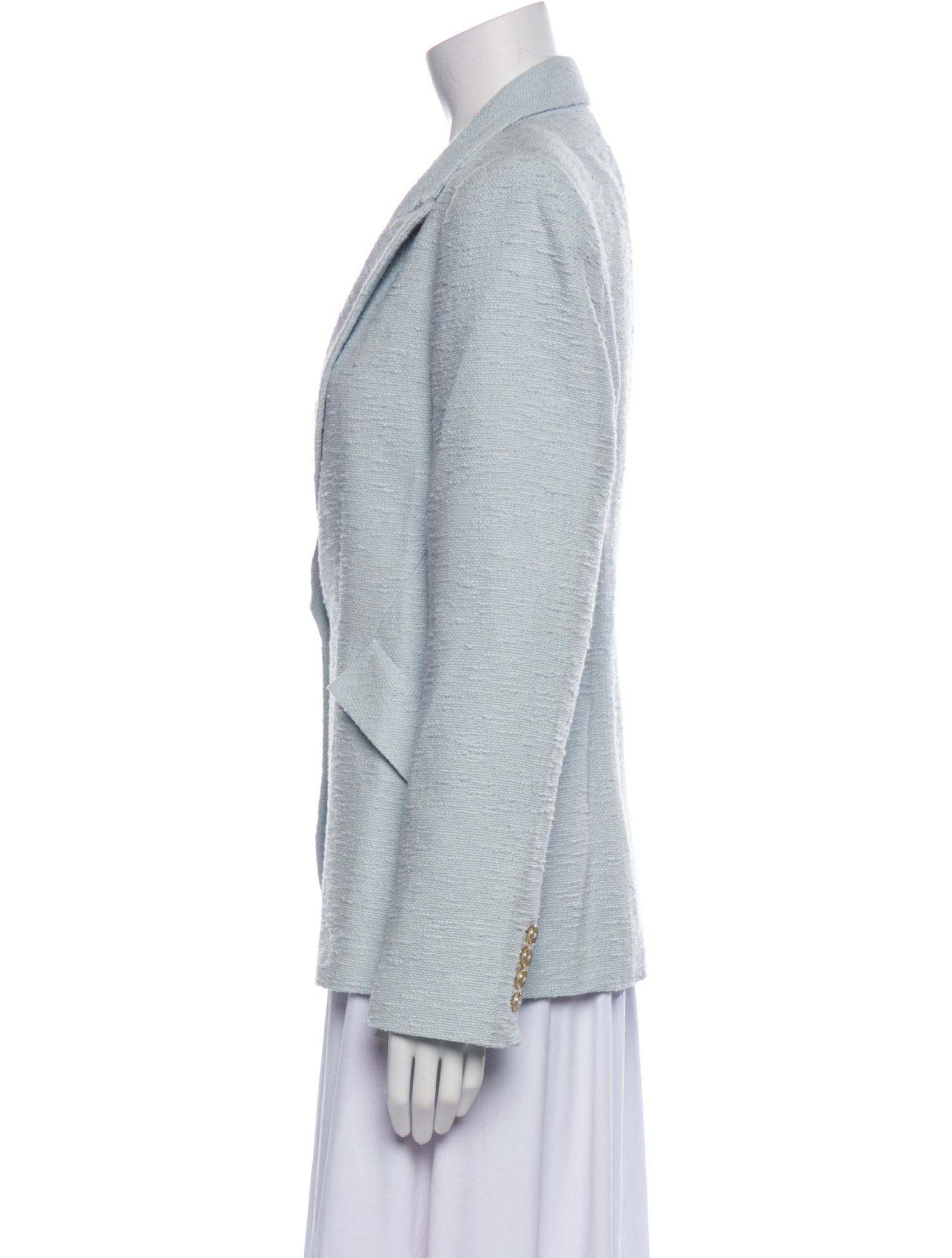 Donna Karan Tweed Pattern Blazer