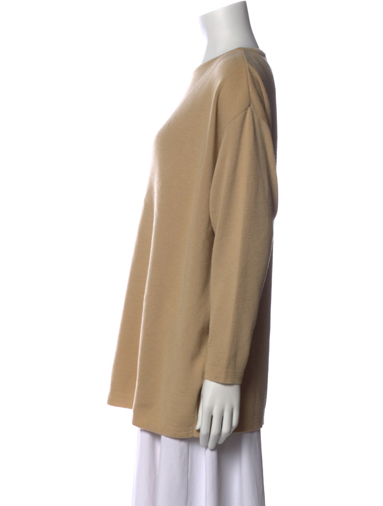 Donna Karan Wool Scoop Neck Sweater