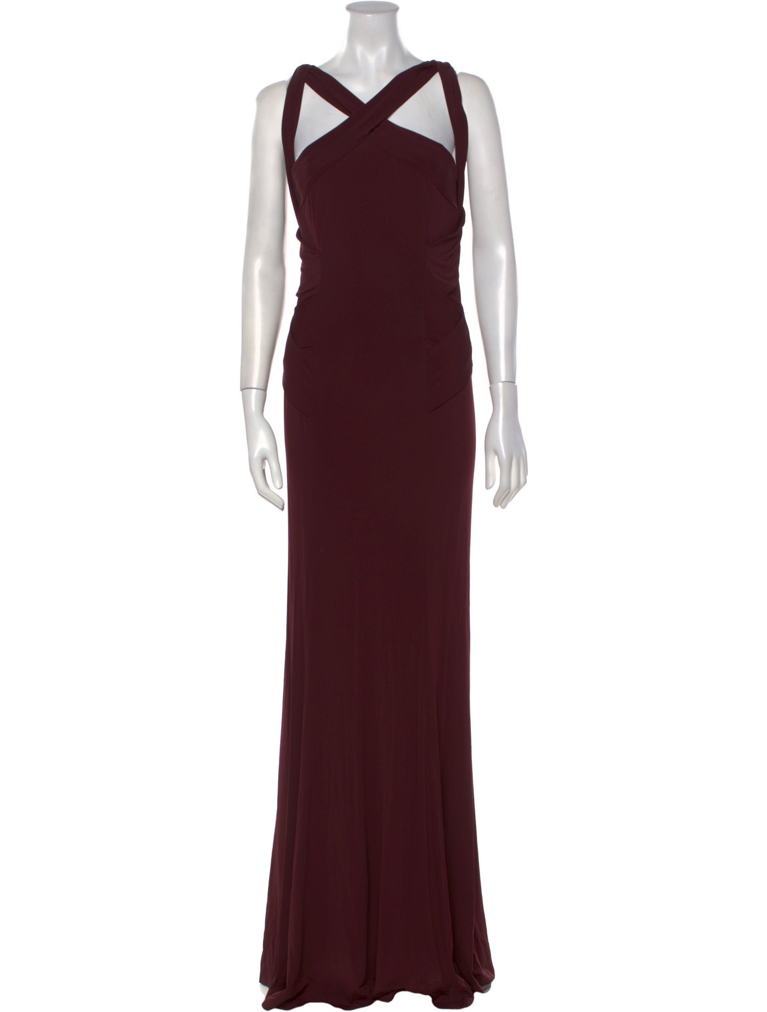 Donna Karan V-Neck Long Dress