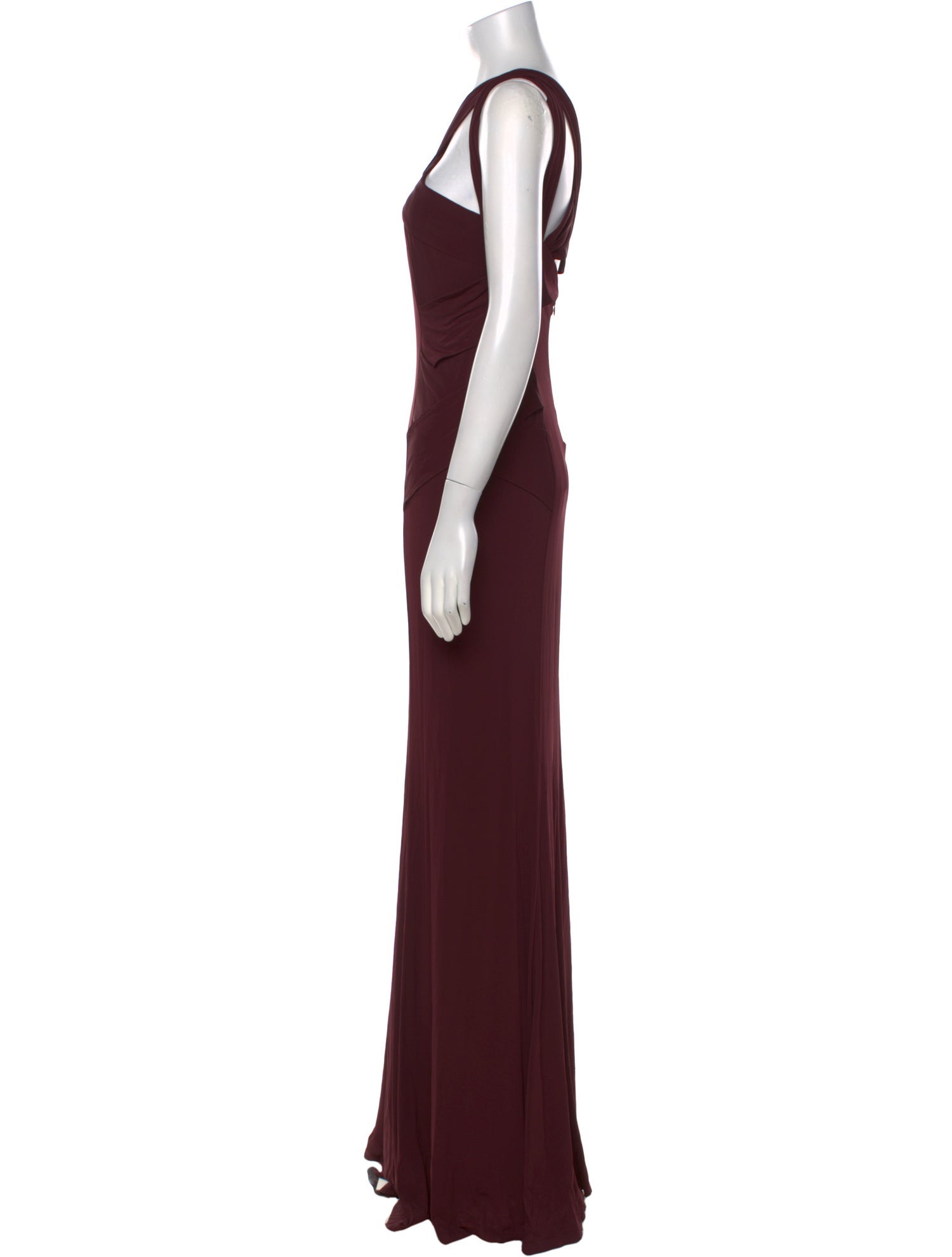 Donna Karan V-Neck Long Dress