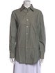 Donna Karan Long Sleeve Button-Up Top