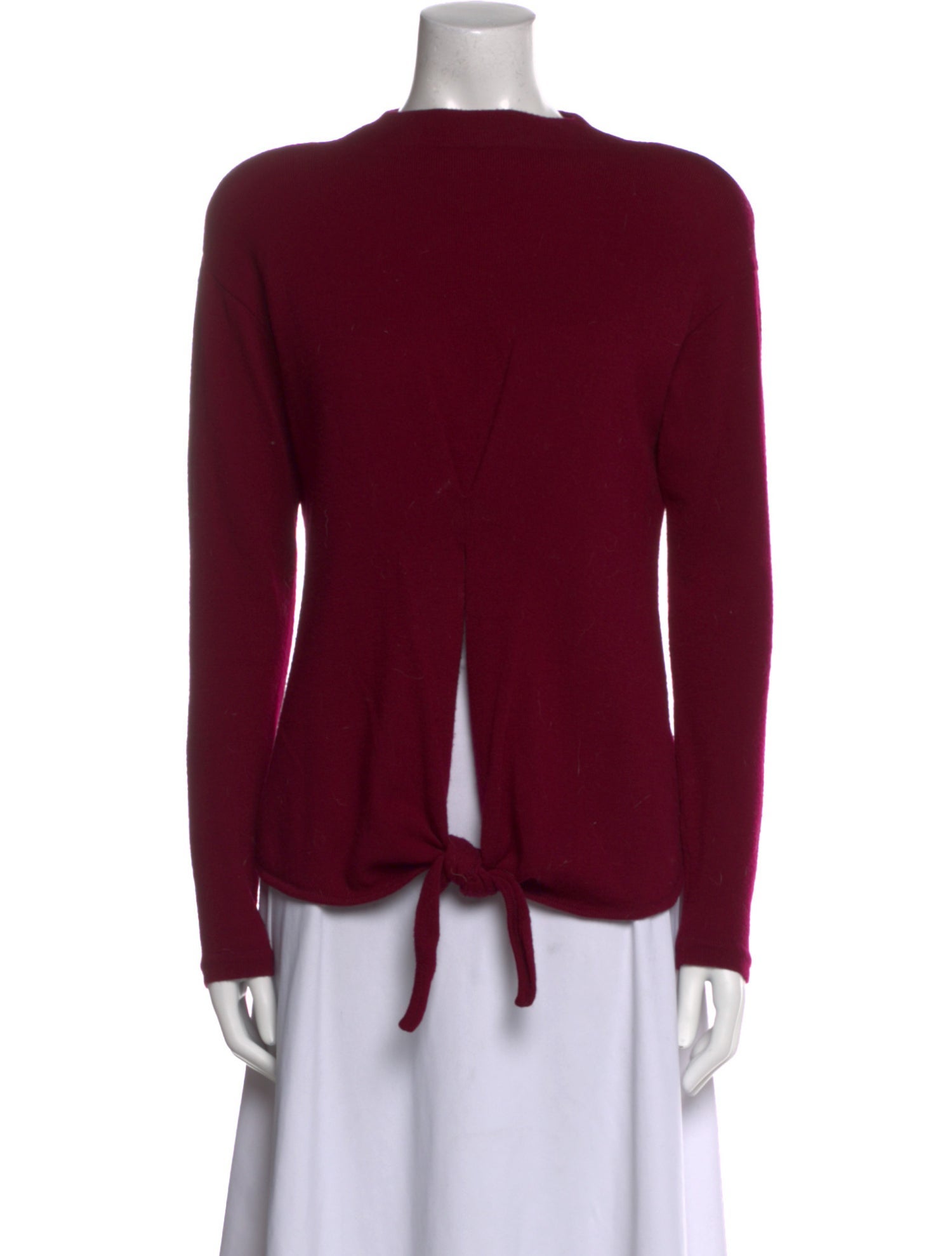Donna Karan Wool Mock Neck Sweater