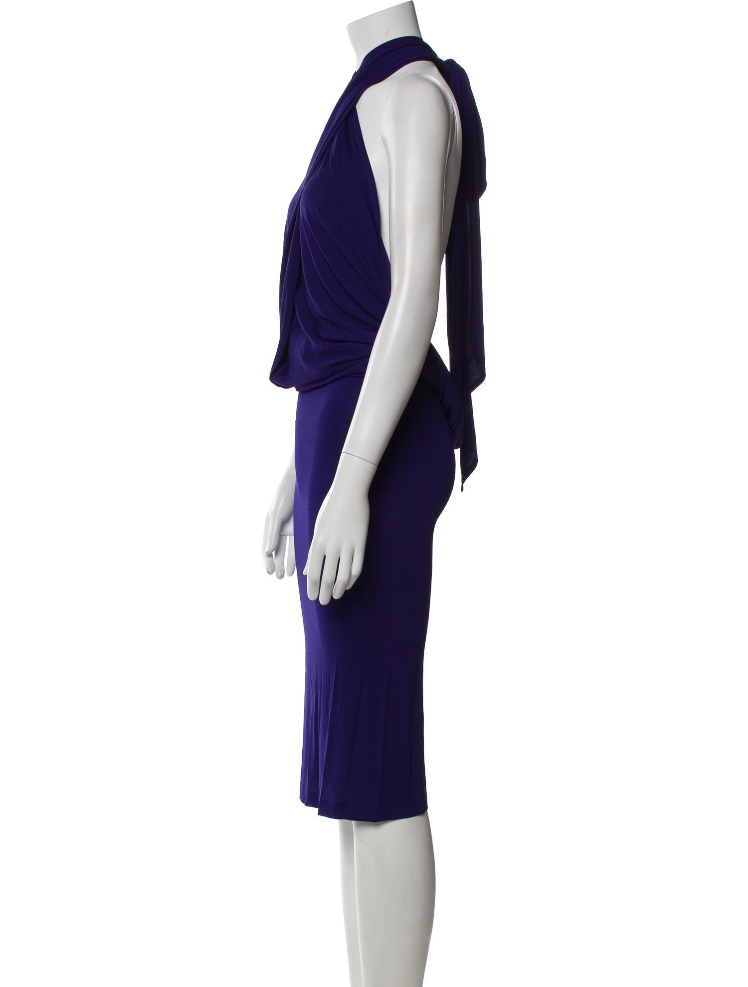 Donna Karan One-Shoulder Midi Length Dress